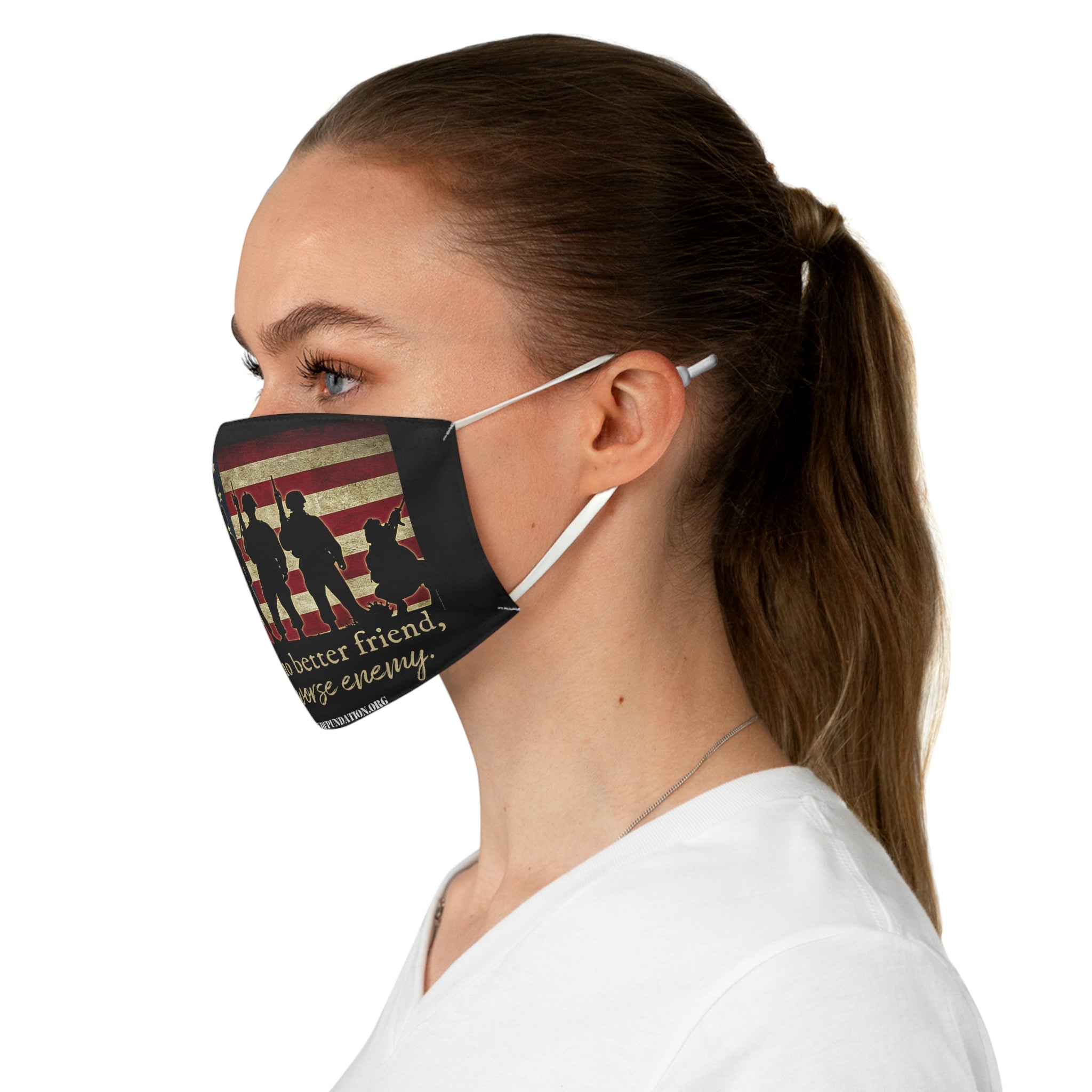 Freedom Has No Better Friend – Patriotic Veteran Face Mask