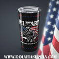 Defending the Flag — Military Pride Tumbler Honoring the Brave