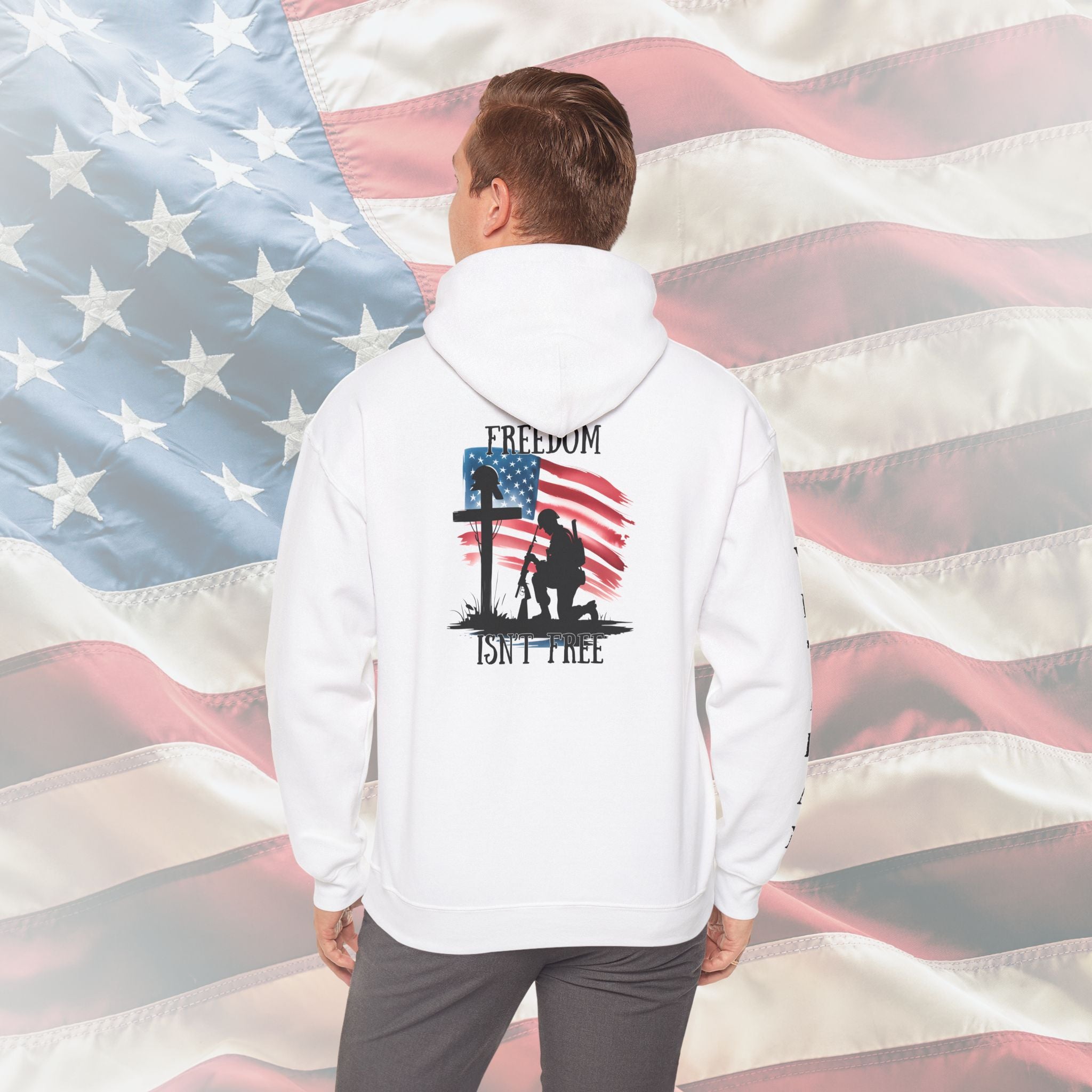 “Freedom Isn’t Free” Patriotic Veteran Memorial Hoodie