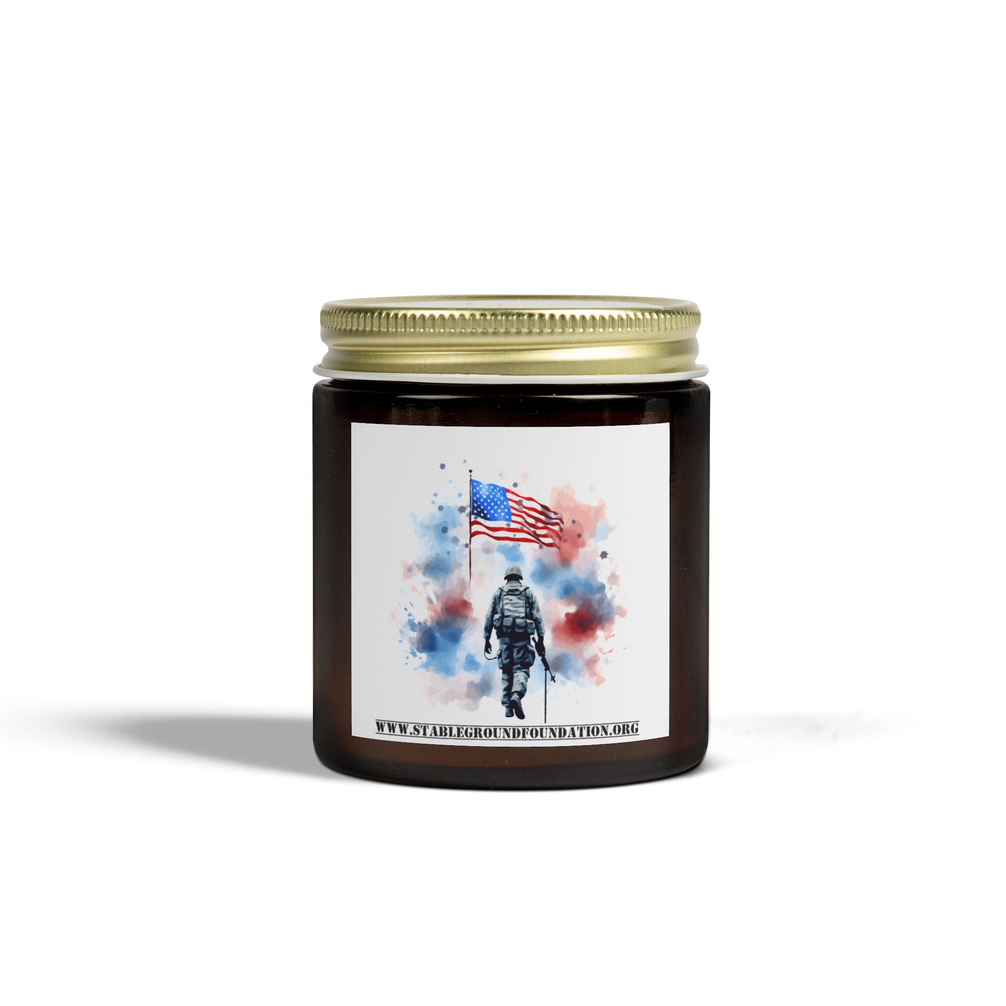 Watercolor Soldier Candle – A Tribute to Service, Sacrifice, and Freedom