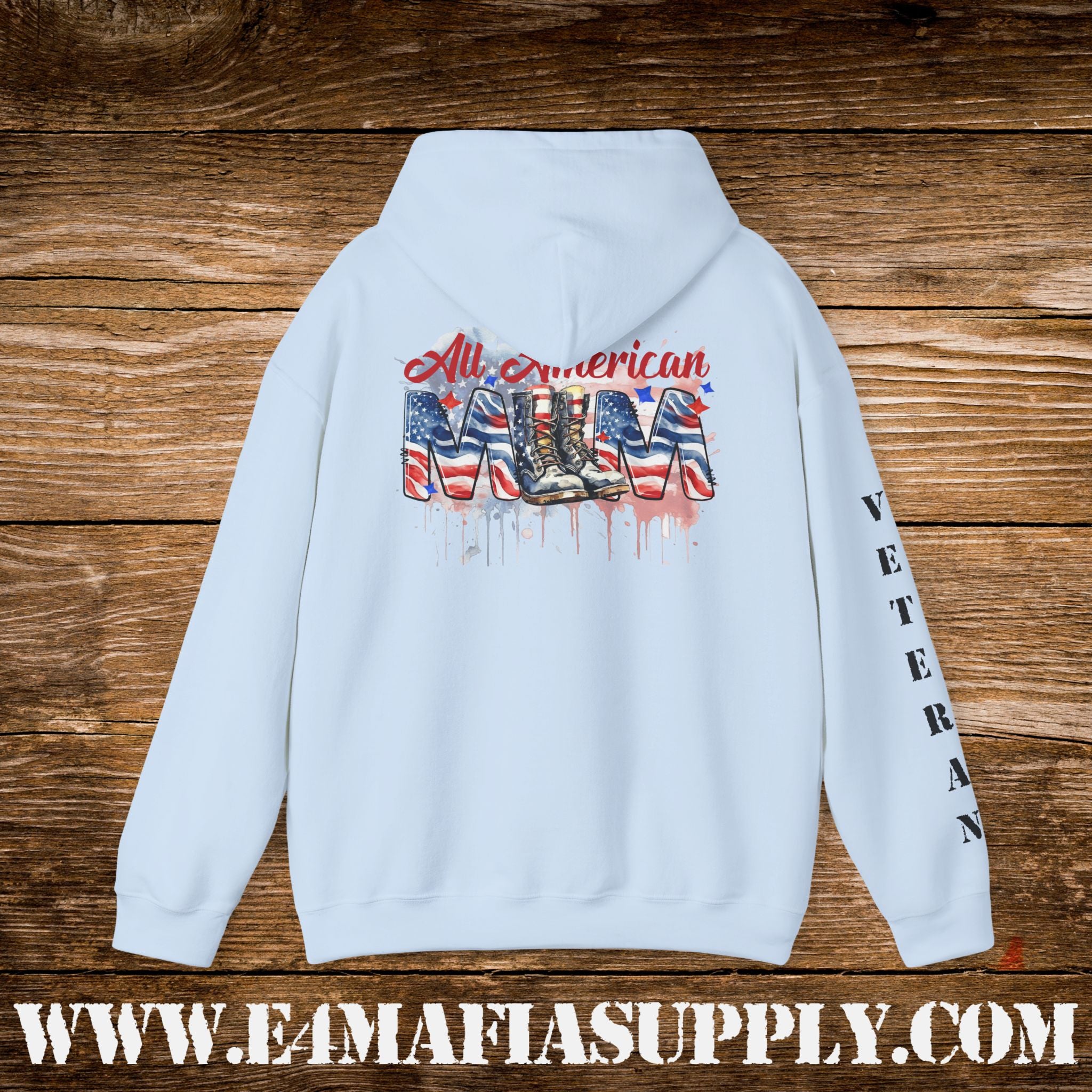 All American Mom – Patriotic Veteran Hoodie