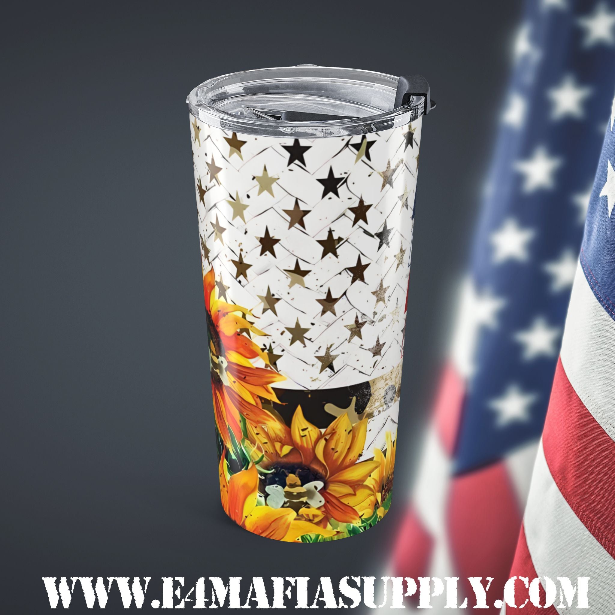 American Babe — Patriotic Camo Tumbler for the Bold, Beautiful & Free