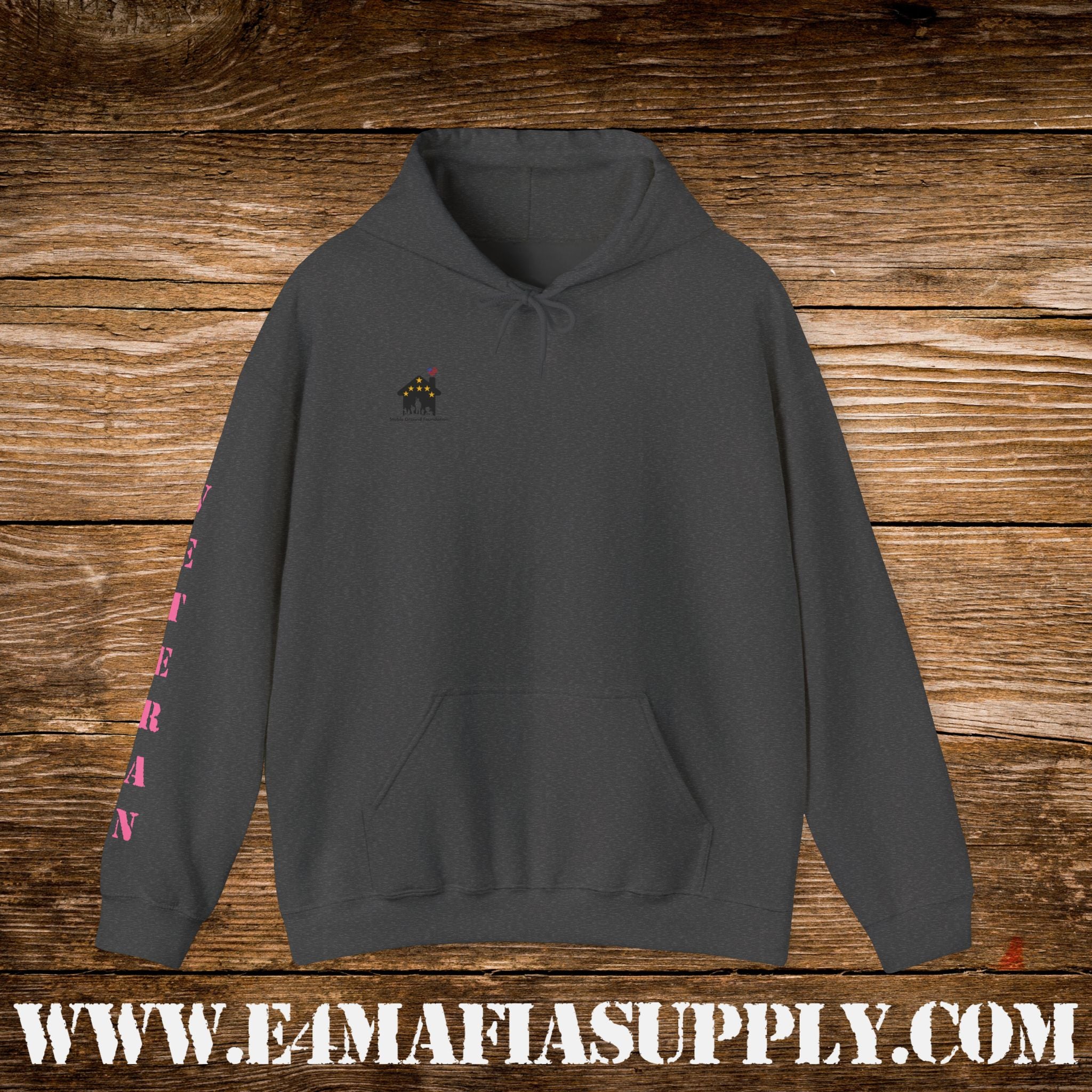 Female Veteran With Three Sides Hoodie