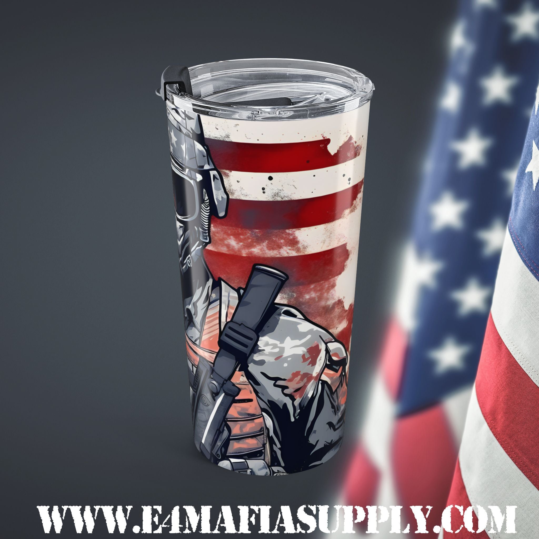 American Operator — Patriotic Tactical Tumbler for the Fearless and Focused