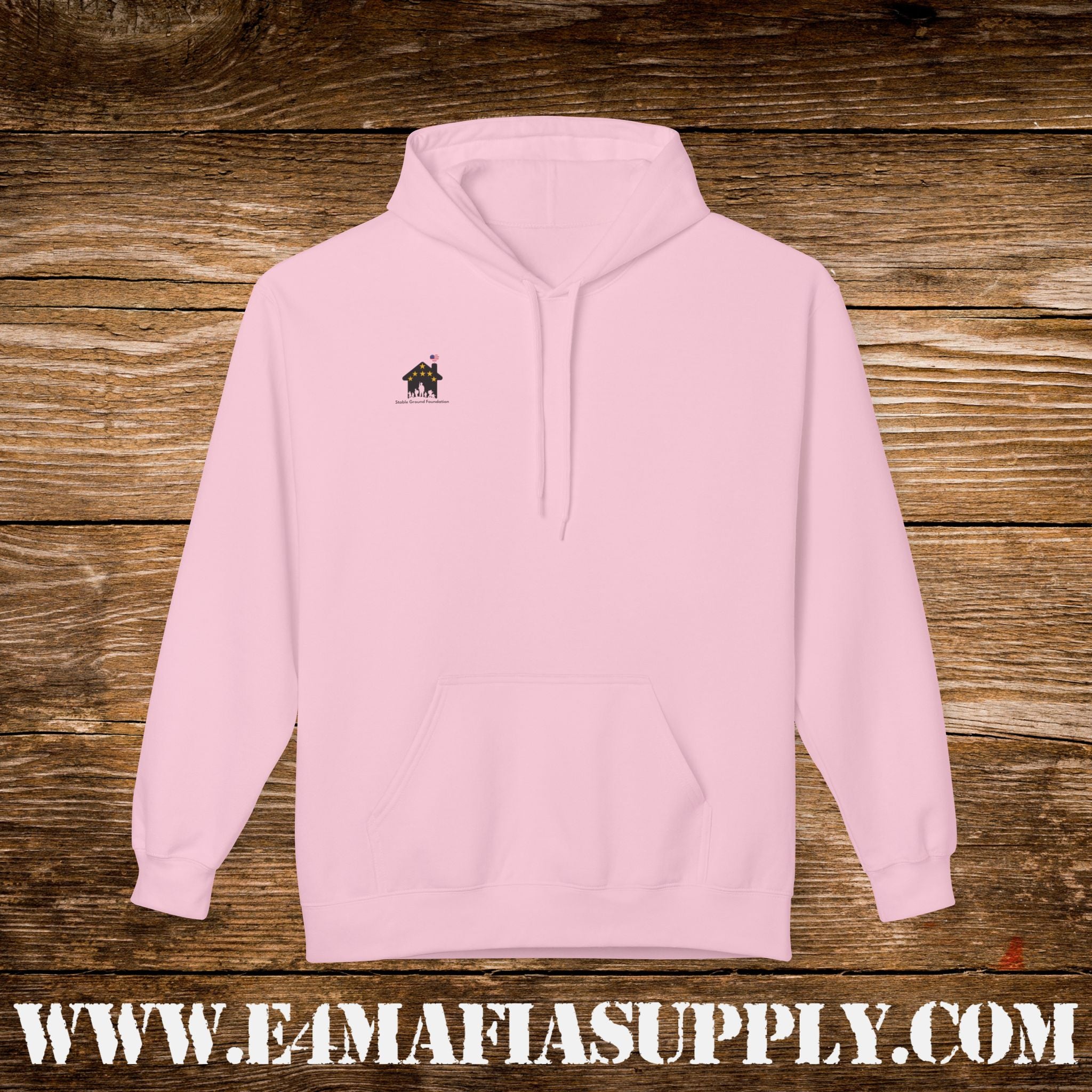 “Heroes Don’t Wear Capes – They Wear Dog Tags & Combat Boots” Patriotic Camo Military Hoodie