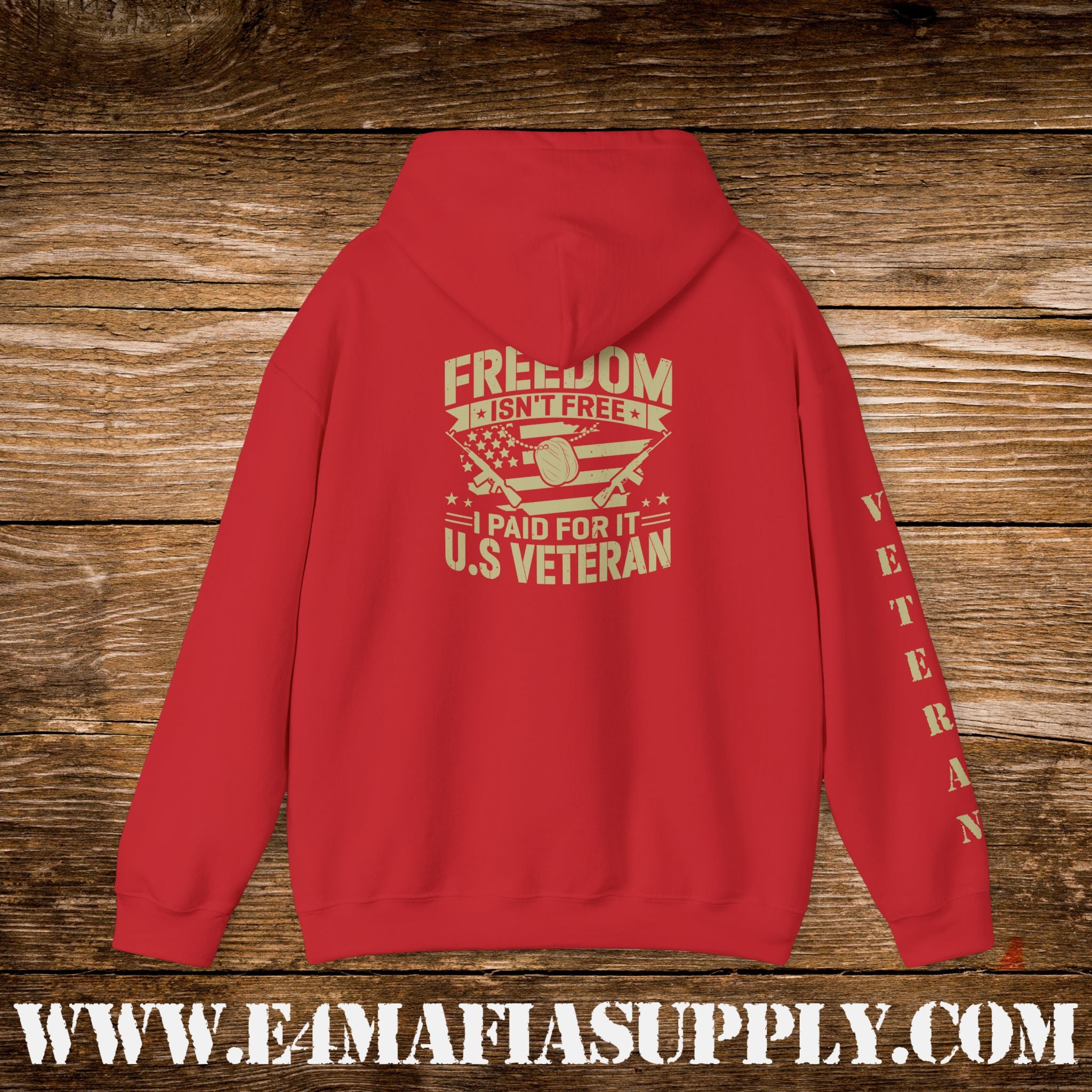 “Freedom Isn’t Free – I Paid for It” U.S. Veteran Patriotic Hoodie