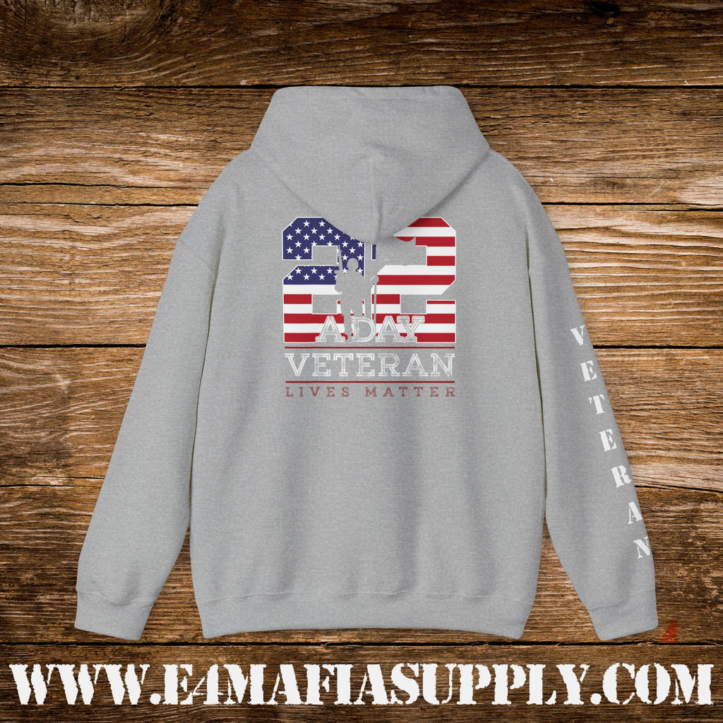 22 A Day Veteran Lives Matter Hoodie
