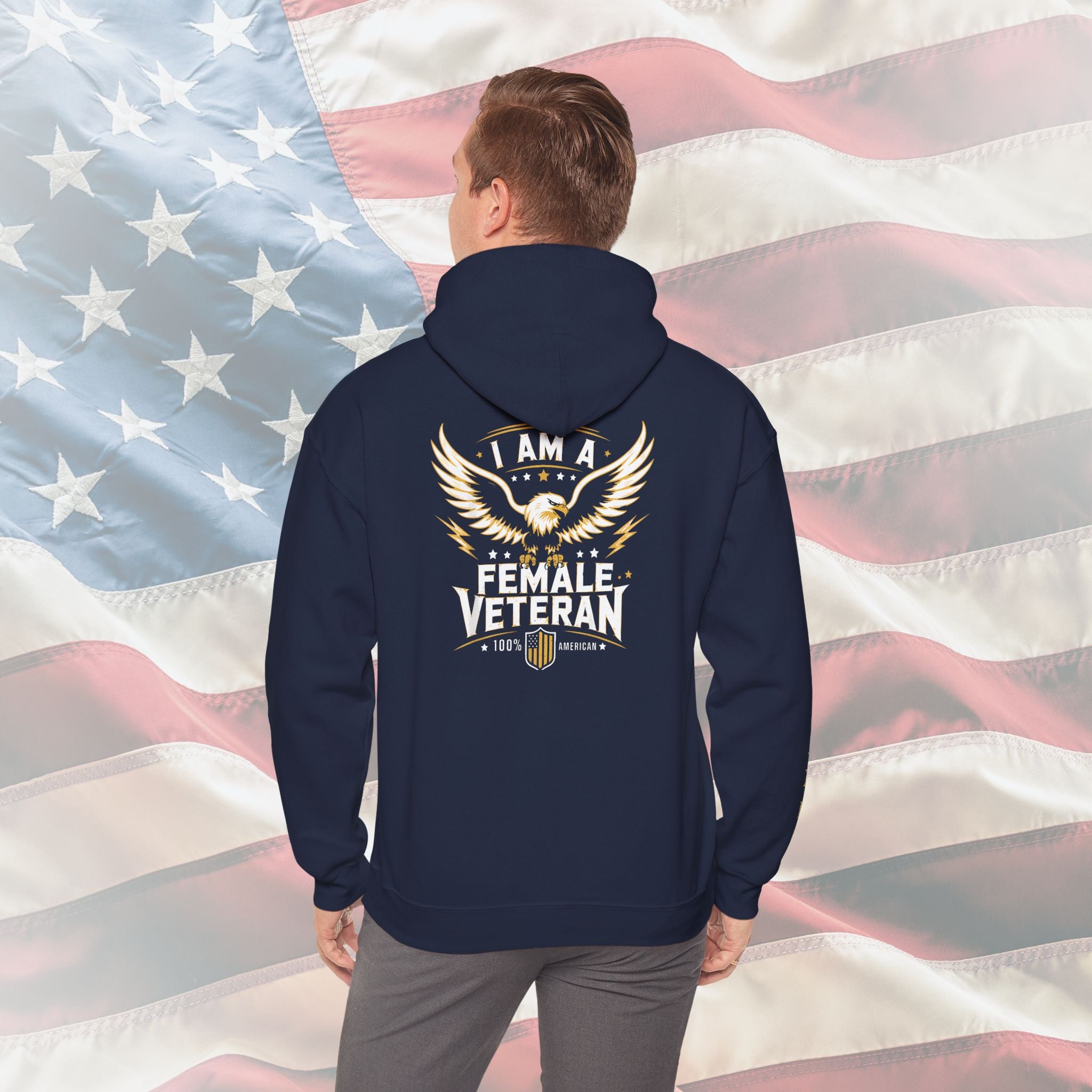 I Am a Female Veteran US Marines Hoodie