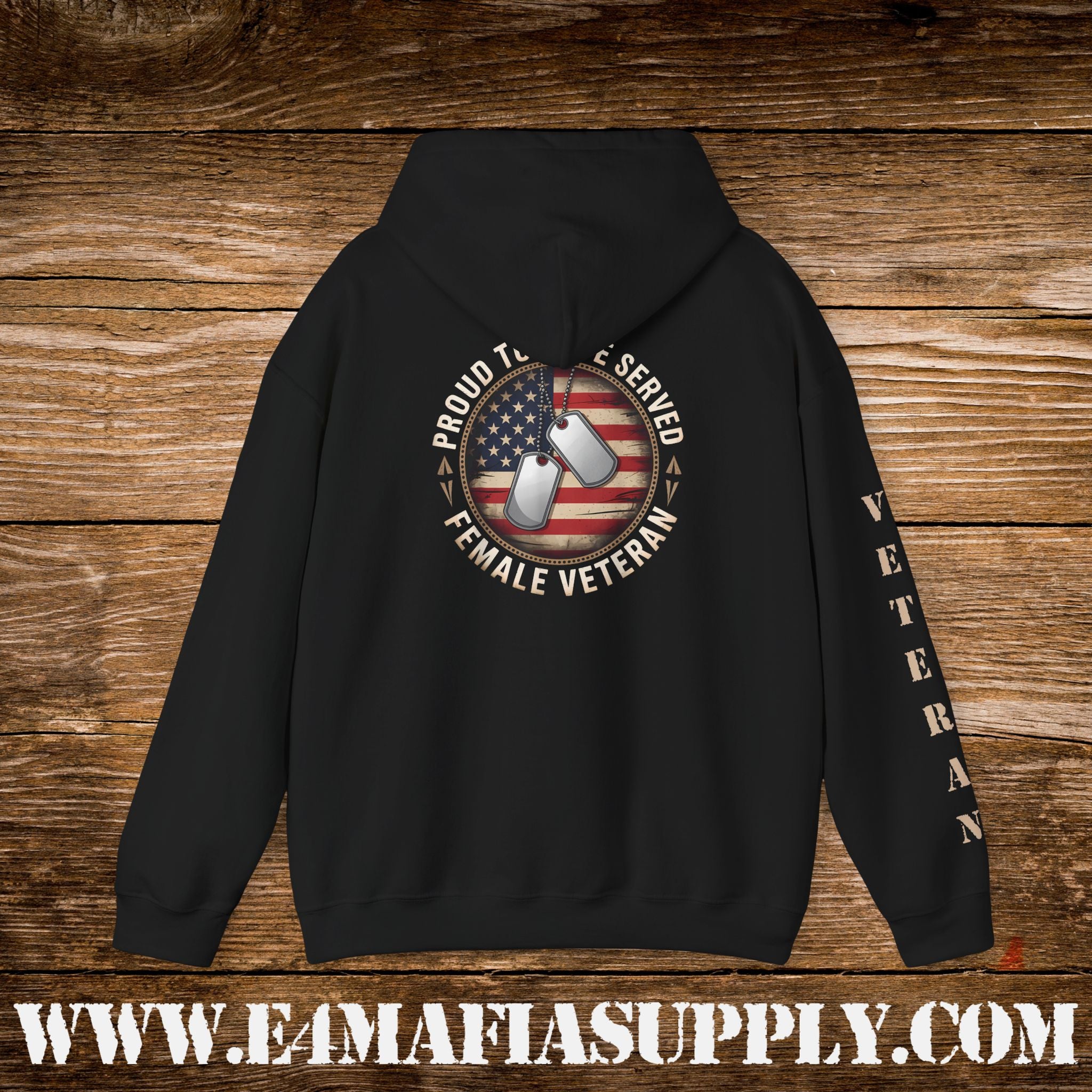 “Proud to Have Served” Female Veteran Military Hoodie