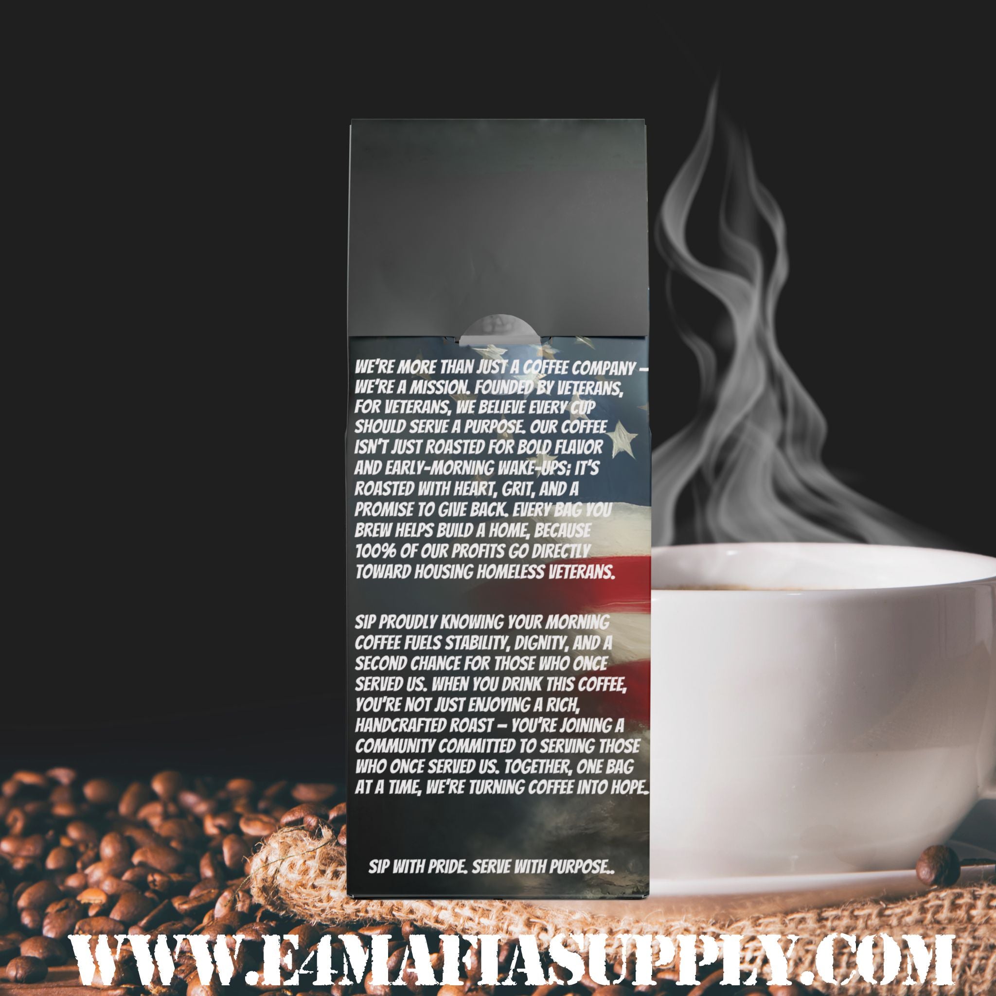 DD-214 Roast | Bold Veteran Dark Coffee Blend by E-4 Mafia Roasting Co.