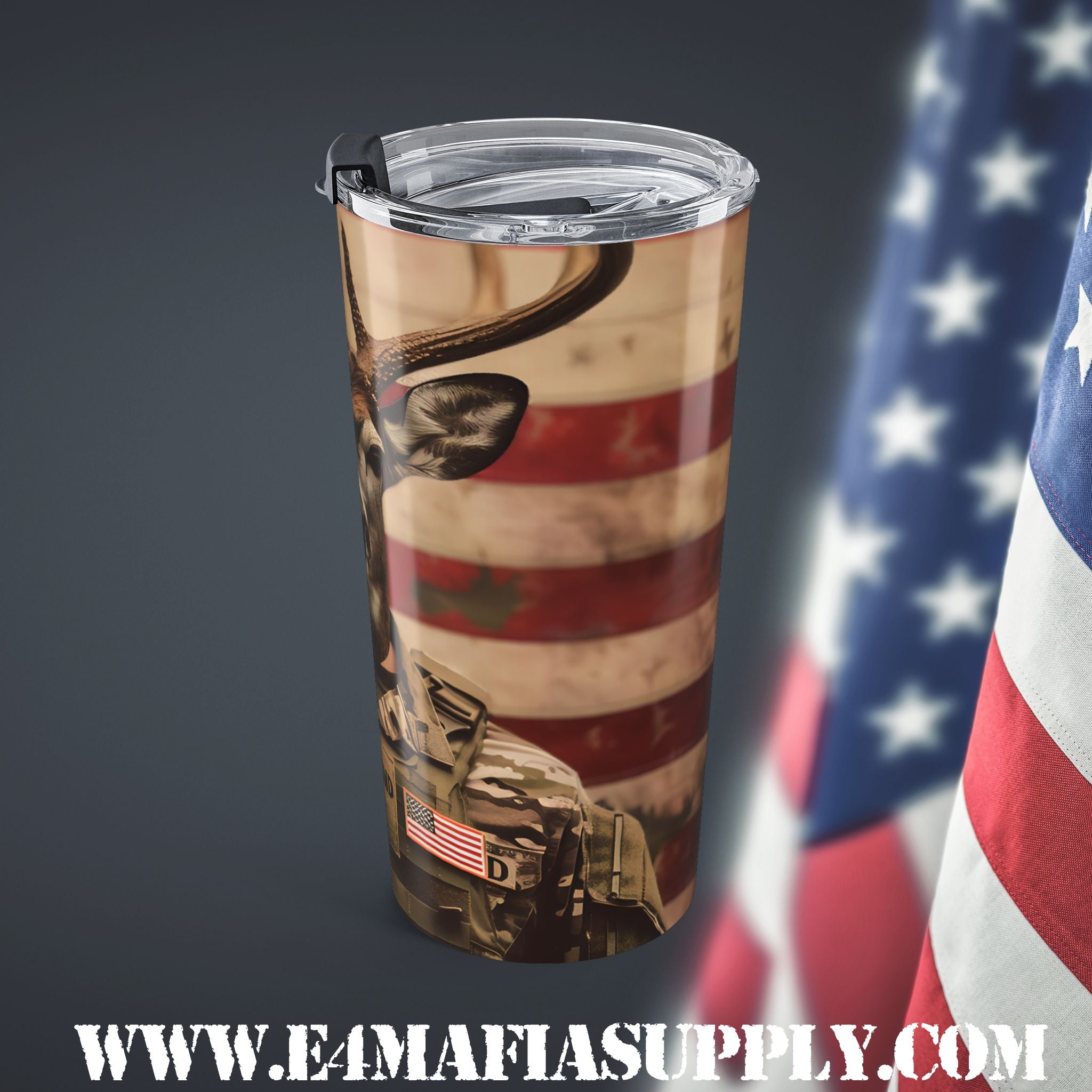 Reporting for Duty — The Tactical Deer Tumbler That Salutes Your Sense of Humor