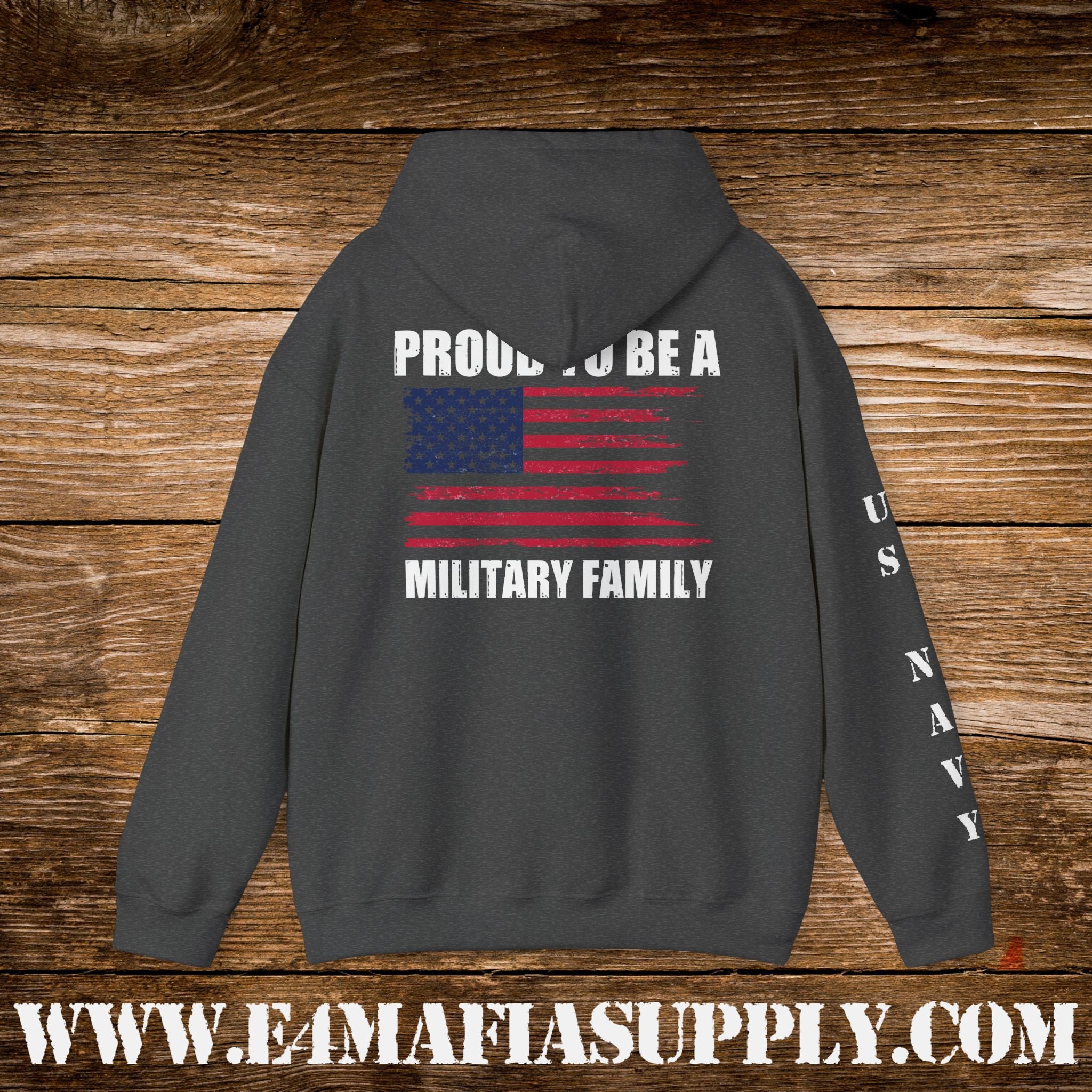 Proud to Be a Military Family – US Navy Hoodie