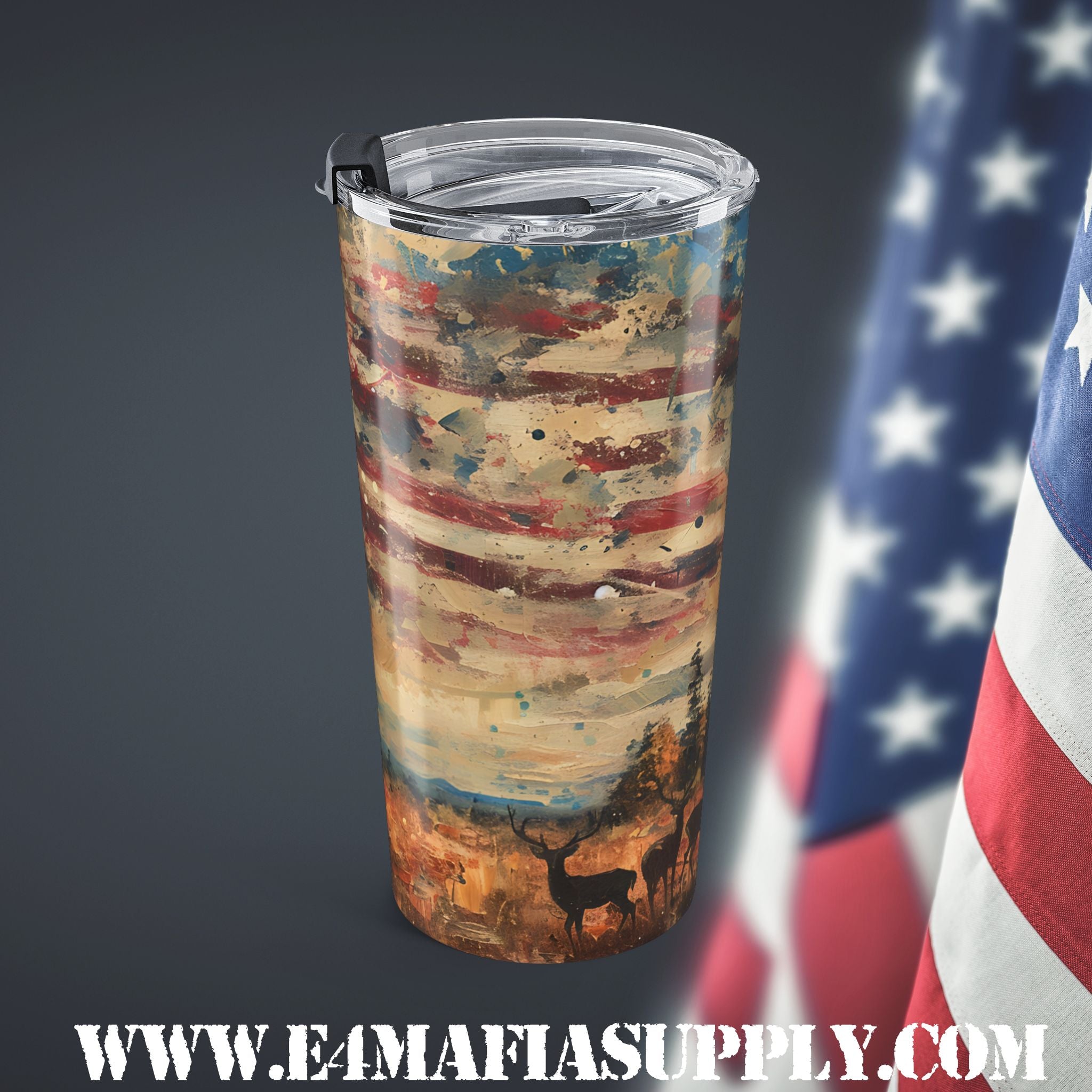 Land of the Free — Patriotic Soldier Tumbler That Honors the Brave
