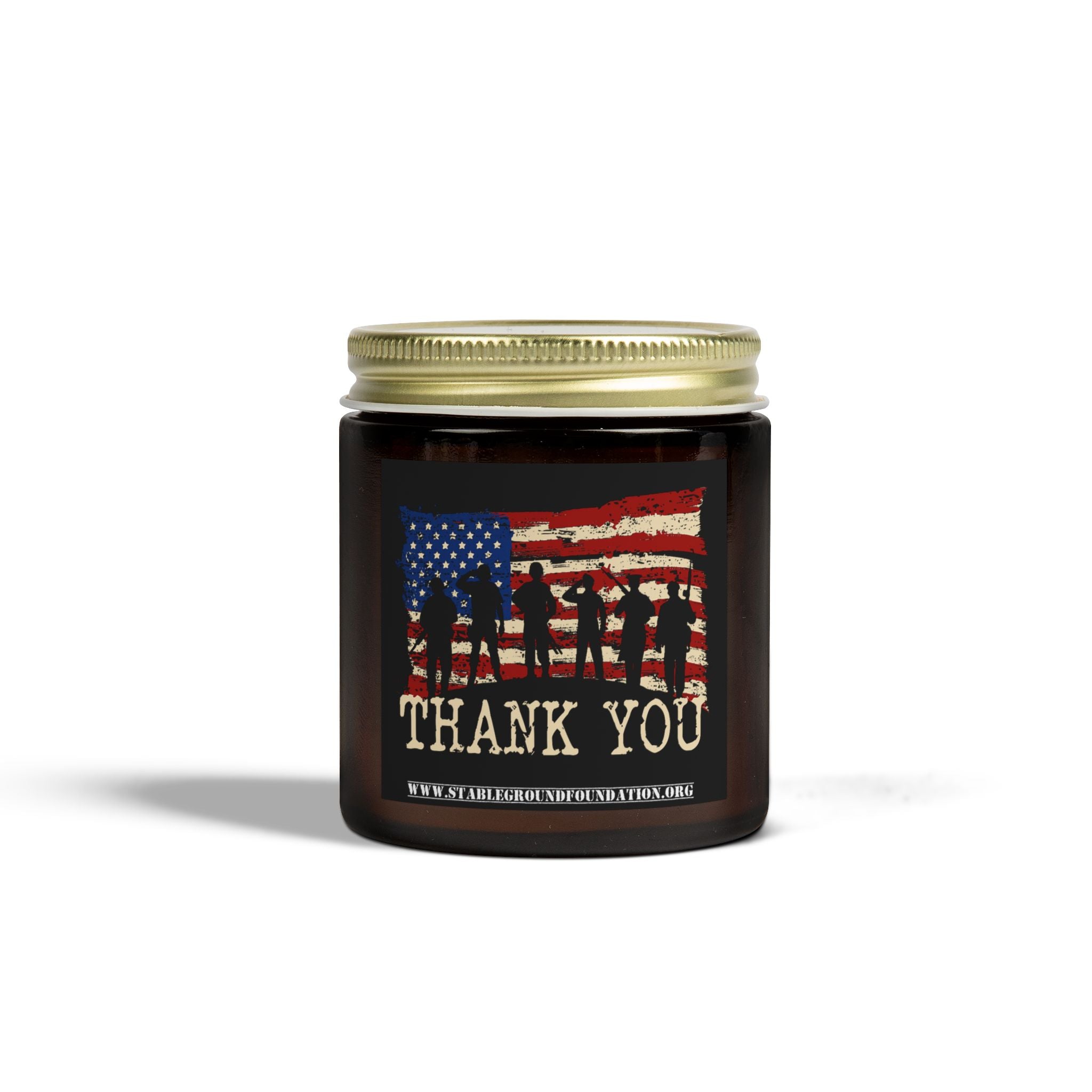 Thank You Veterans Candle – Patriotic Appreciation Gift for Heroes