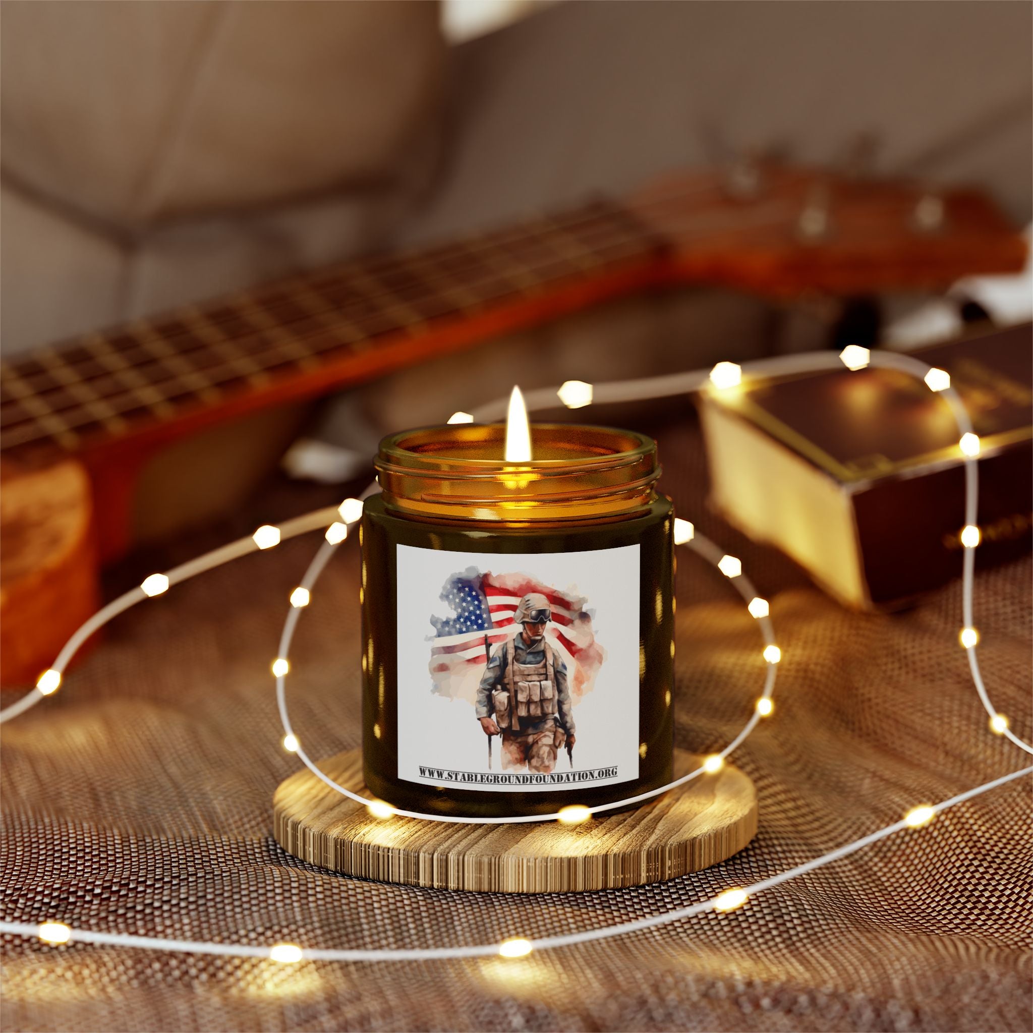 American Soldier Candle – Standing for Freedom and Honor