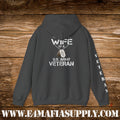 “Proud Wife of a U.S. Army Veteran” Military Hoodie