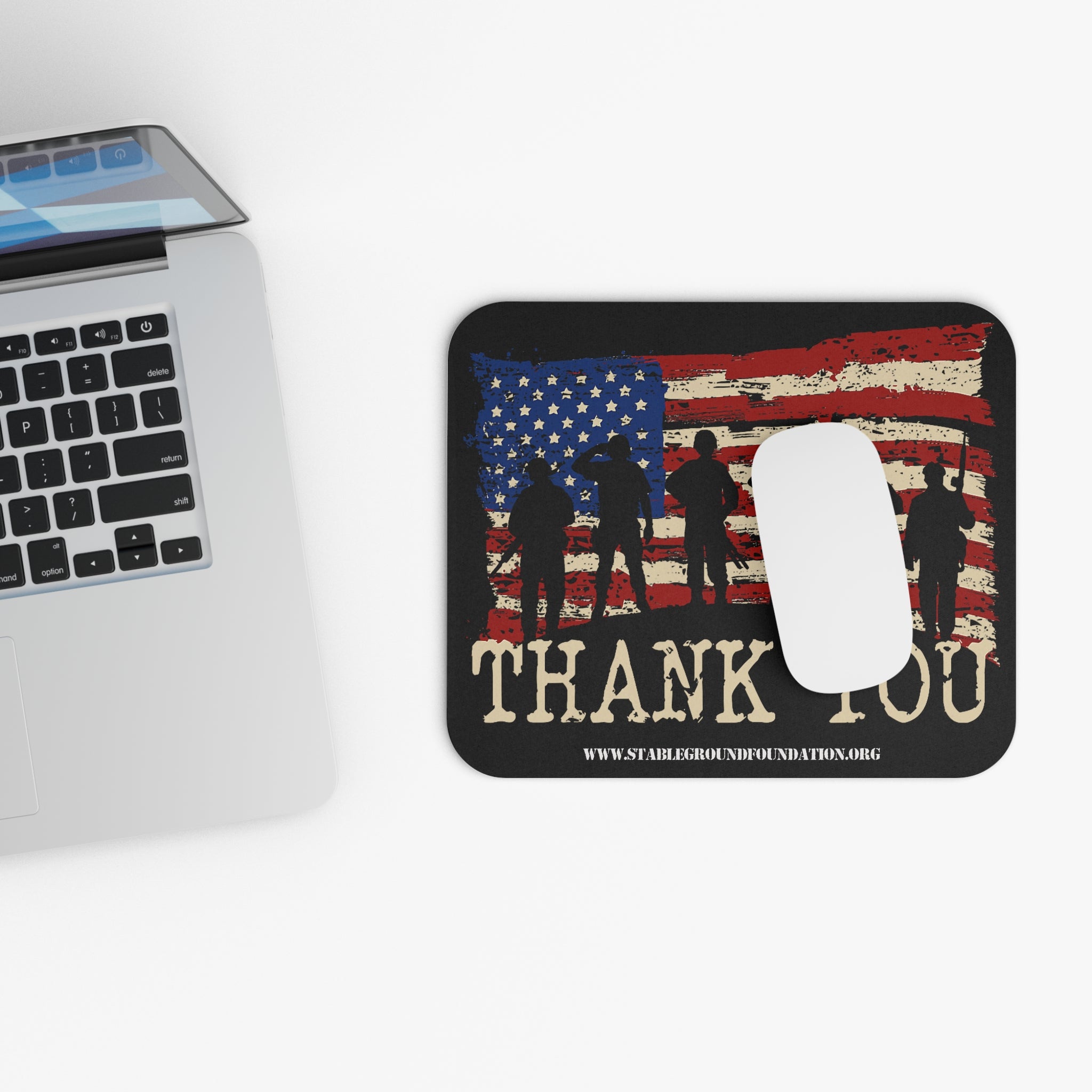 Thank You Veterans – Patriotic Military Appreciation Mouse Pad