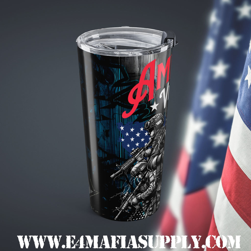 American Veteran — Bold Patriotic Tumbler for the Brave and the Proud