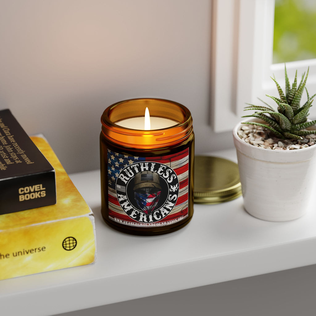 Ruthless American Candle | Bold Patriotic Gift for Veterans & Proud Patriots