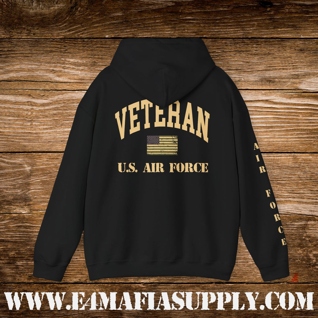 “U.S. Air Force Veteran Flag” Military Pride Hoodie