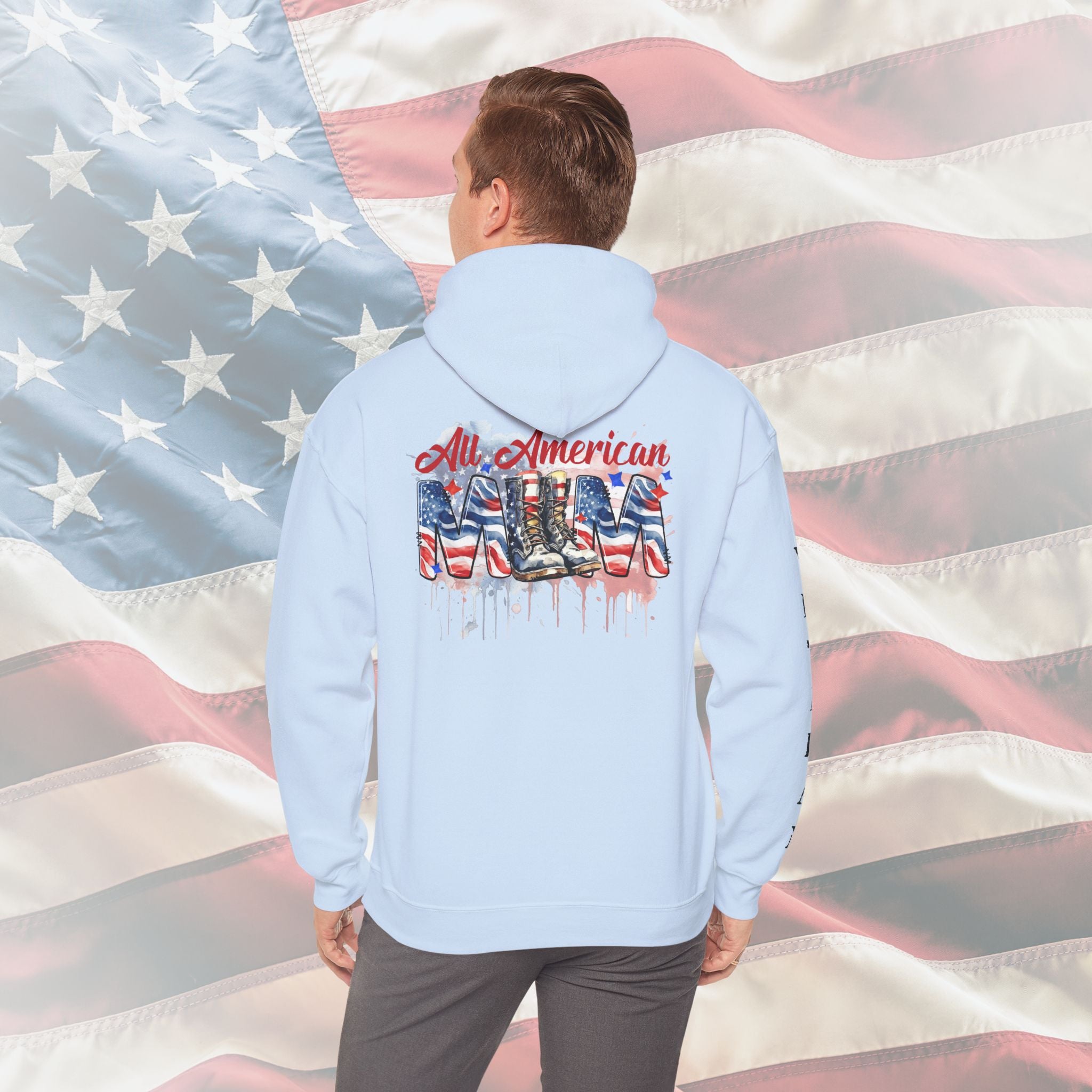 All American Mom – Patriotic Veteran Hoodie