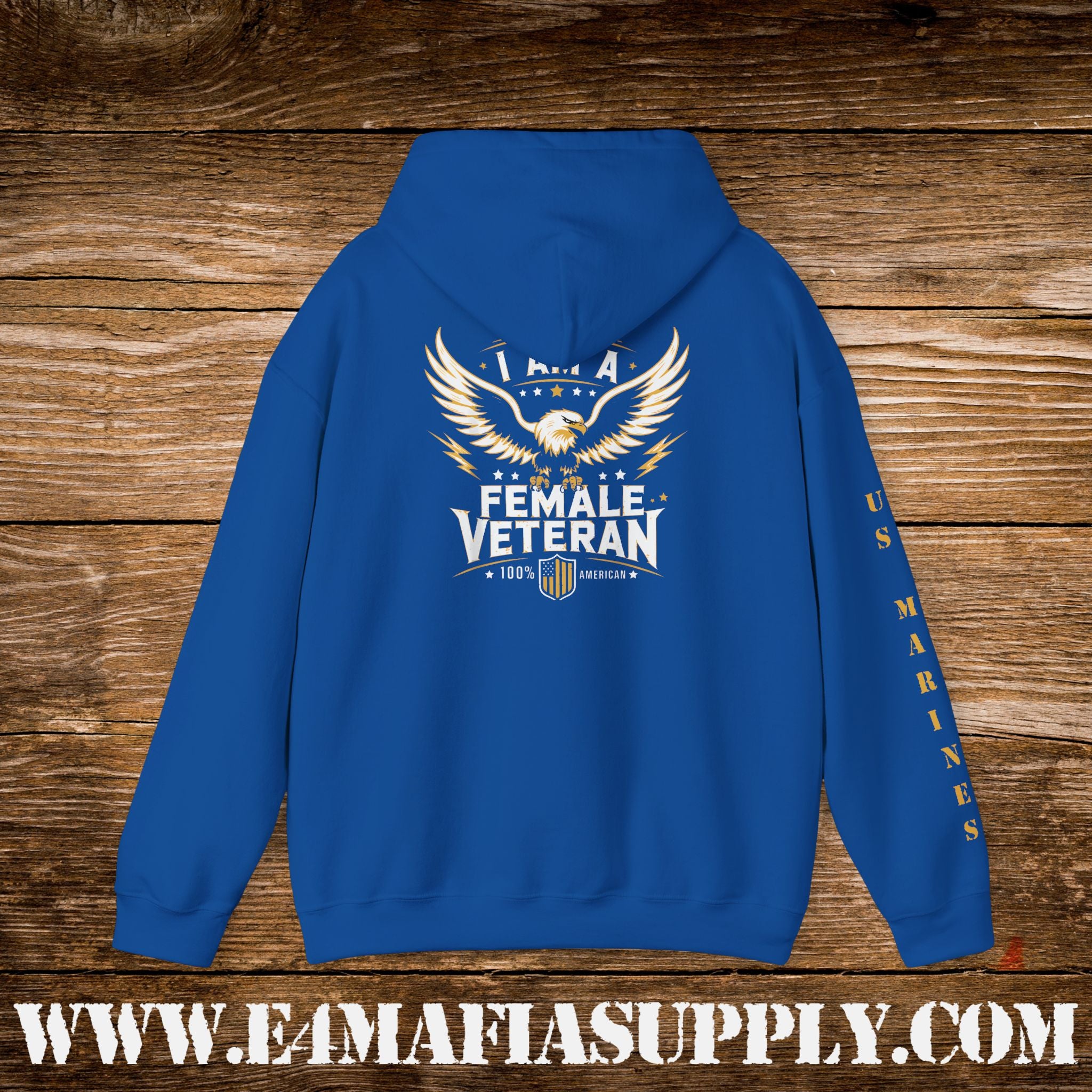 I Am a Female Veteran US Marines Hoodie