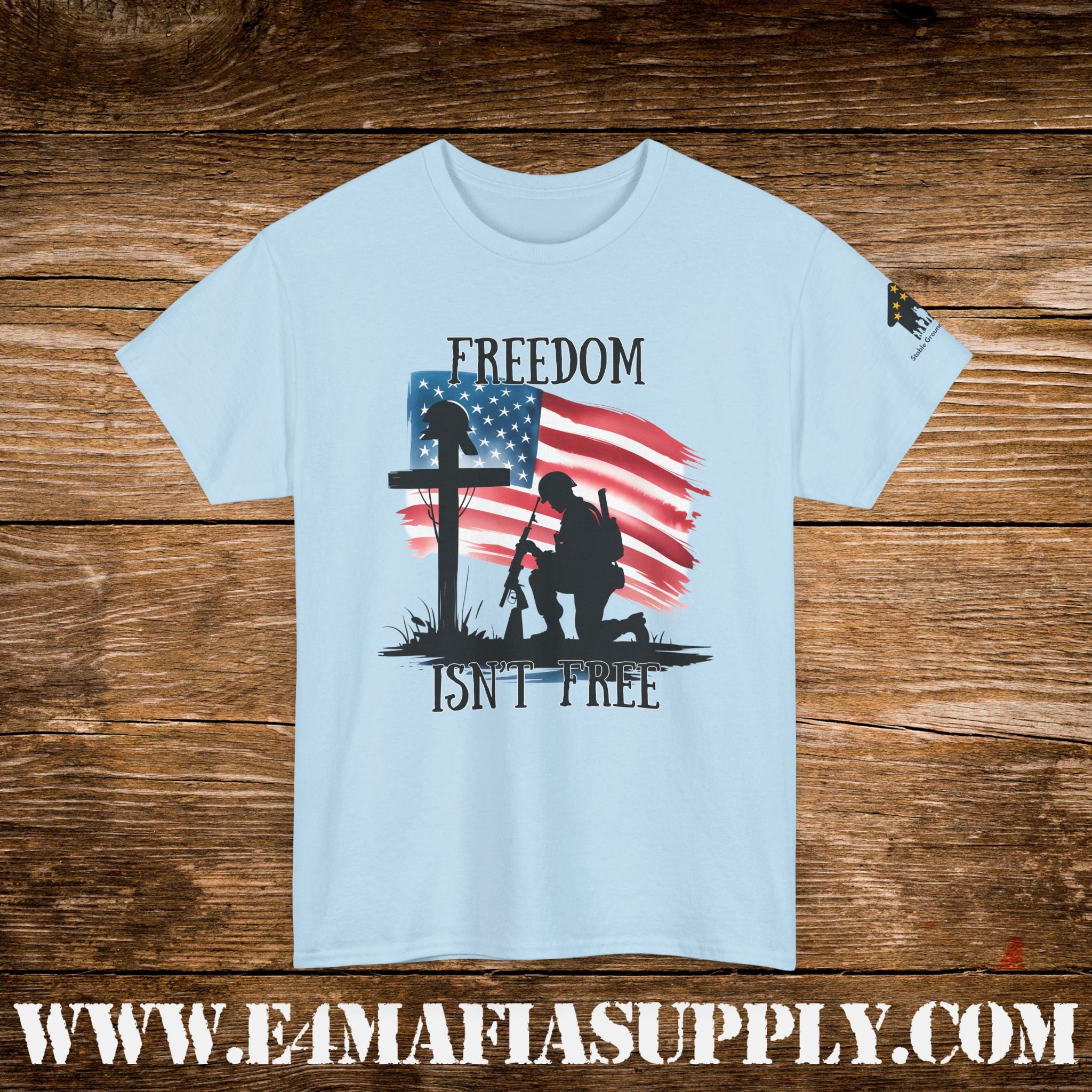 “Freedom Isn’t Free” – Patriotic Fallen Soldier Memorial T-Shirt
