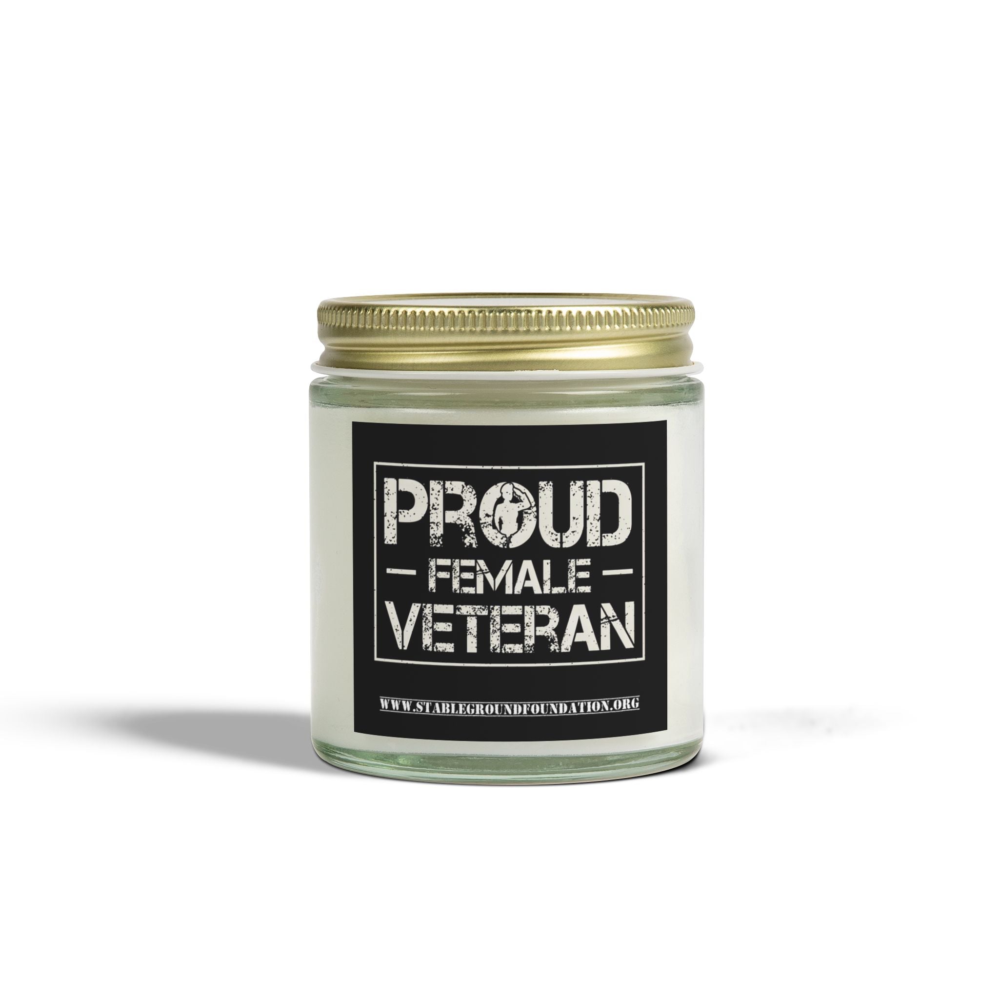 Proud Female Veteran Candle – Bold Military Pride Gift for Women Who Served