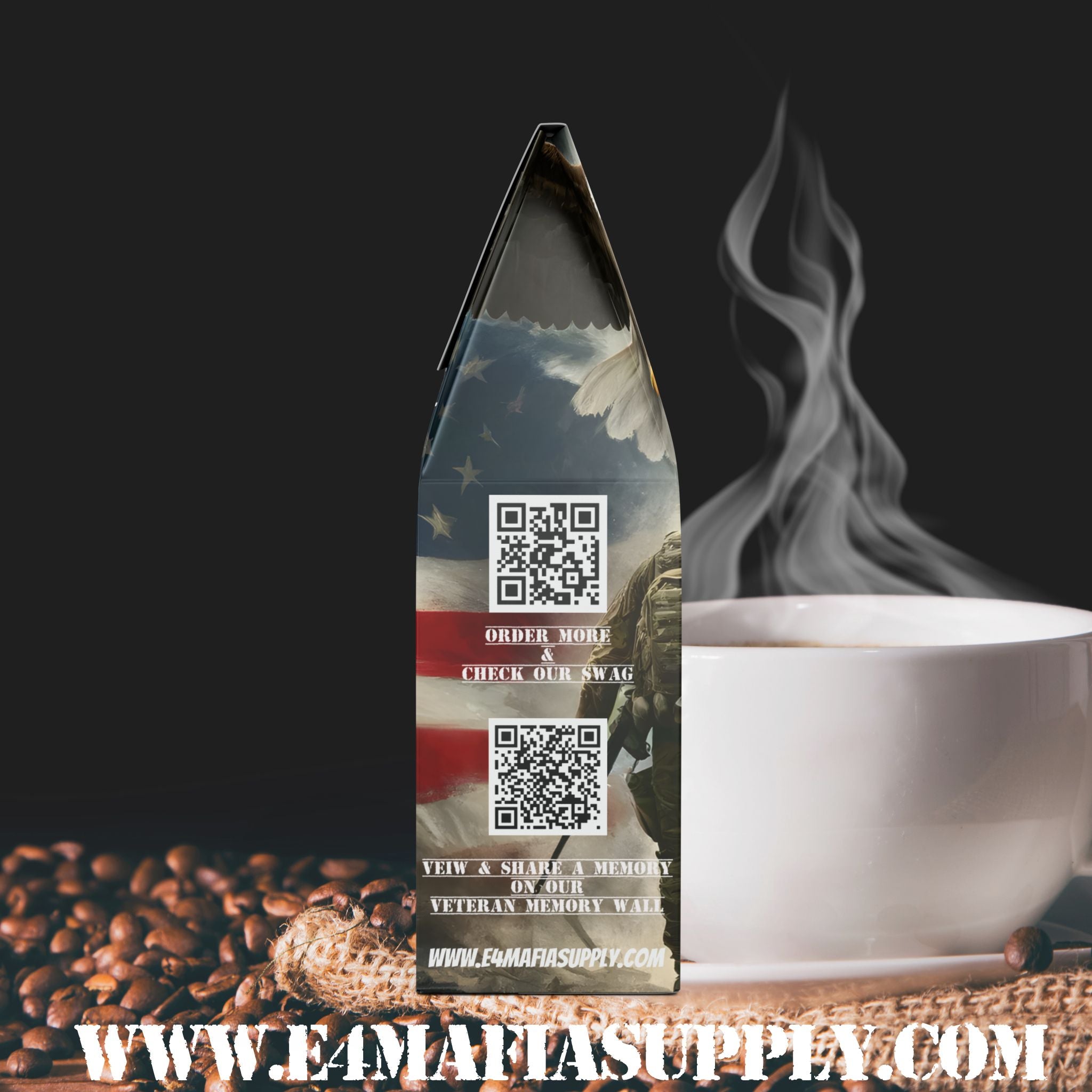 DD-214 Roast | Bold Veteran Dark Coffee Blend by E-4 Mafia Roasting Co.