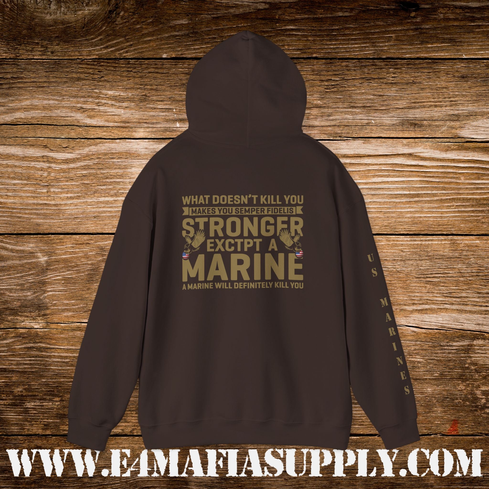 Copy of My Time in Uniform Is Over But Being a Veteran Never Ends – US Marines Hoodie