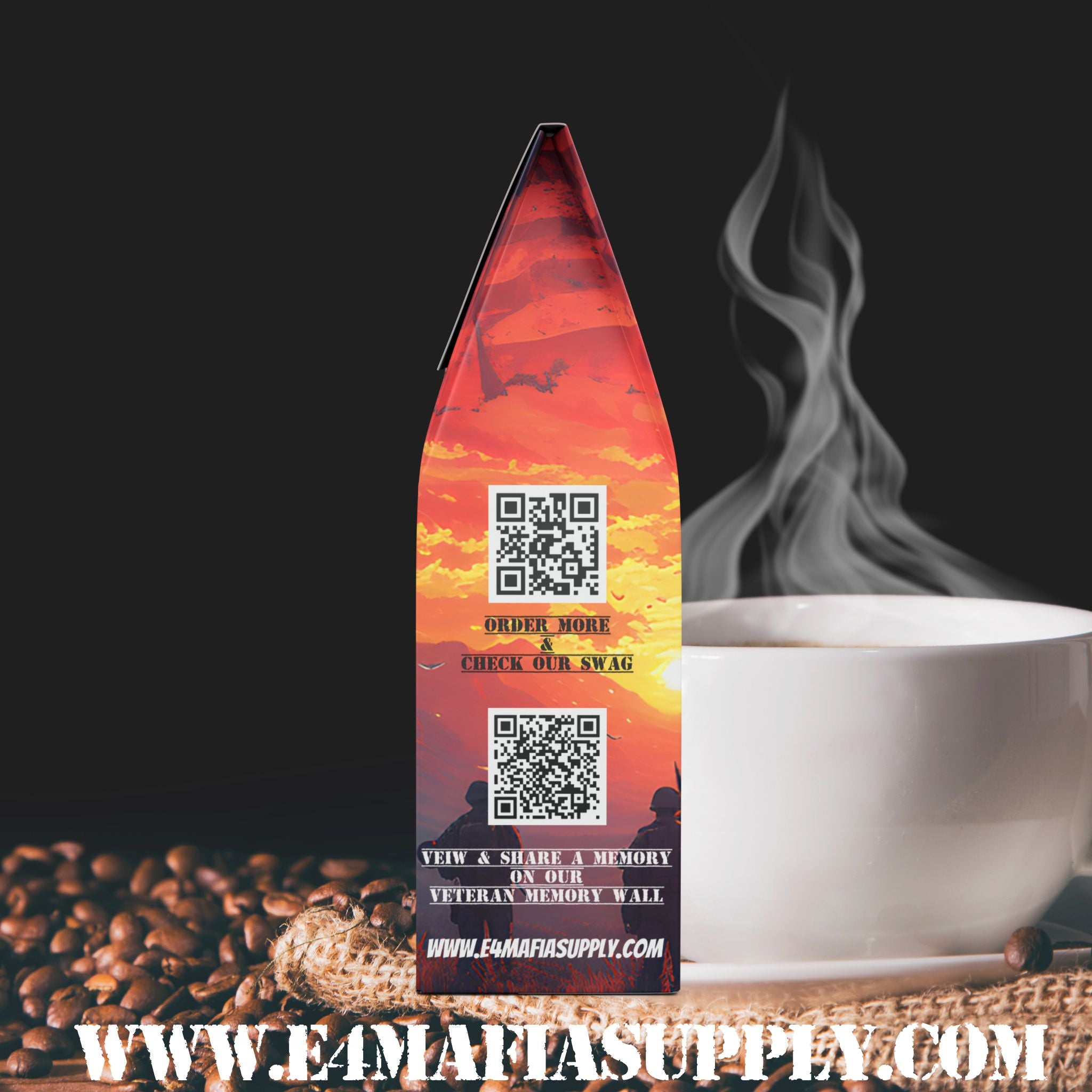 Jody’s Revenge Coffee | Light-Medium Roast by E-4 Mafia Roasting Co. | Veteran-Owned Bold Blend