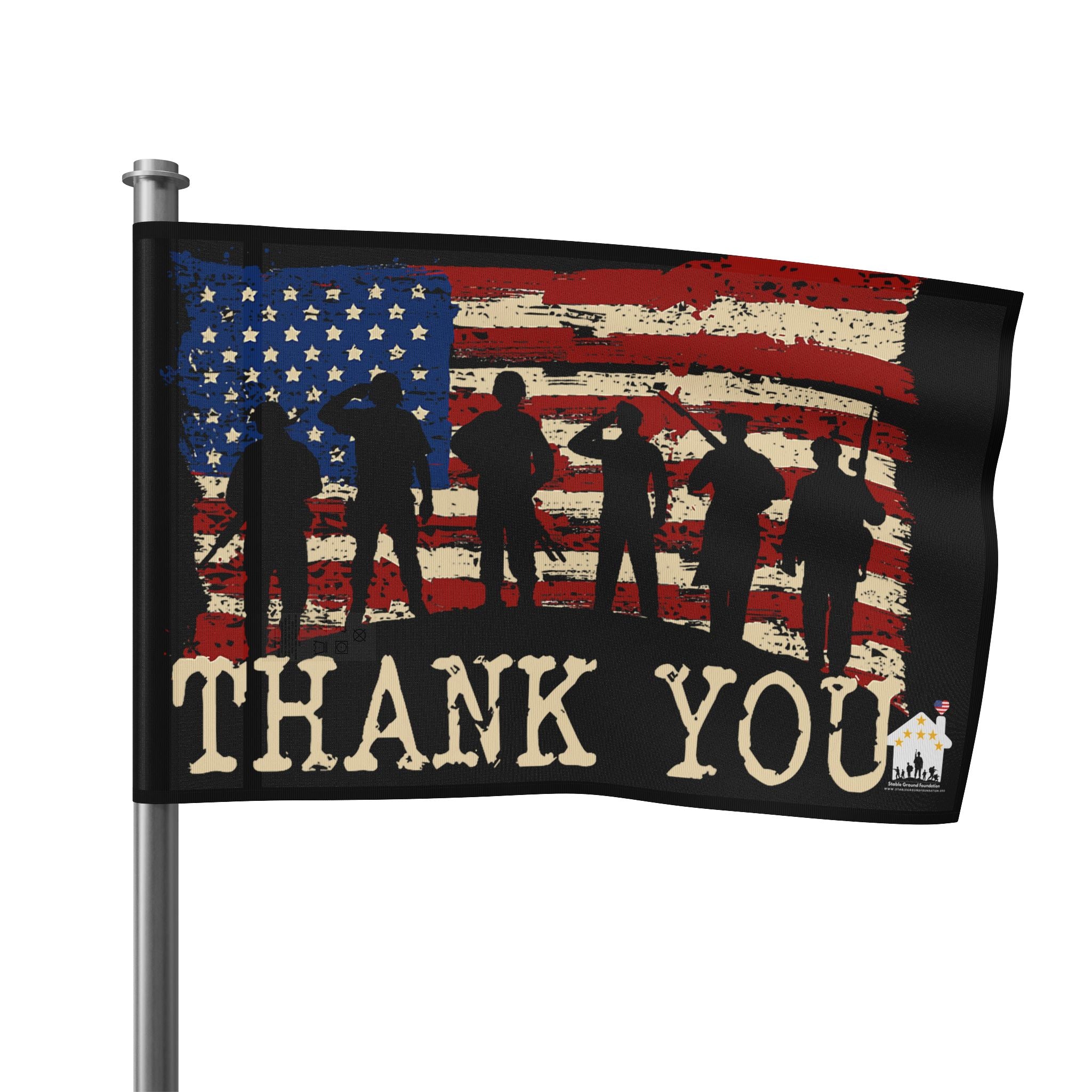 Thank You Veterans — Patriotic American Flag Honoring Our Heroes