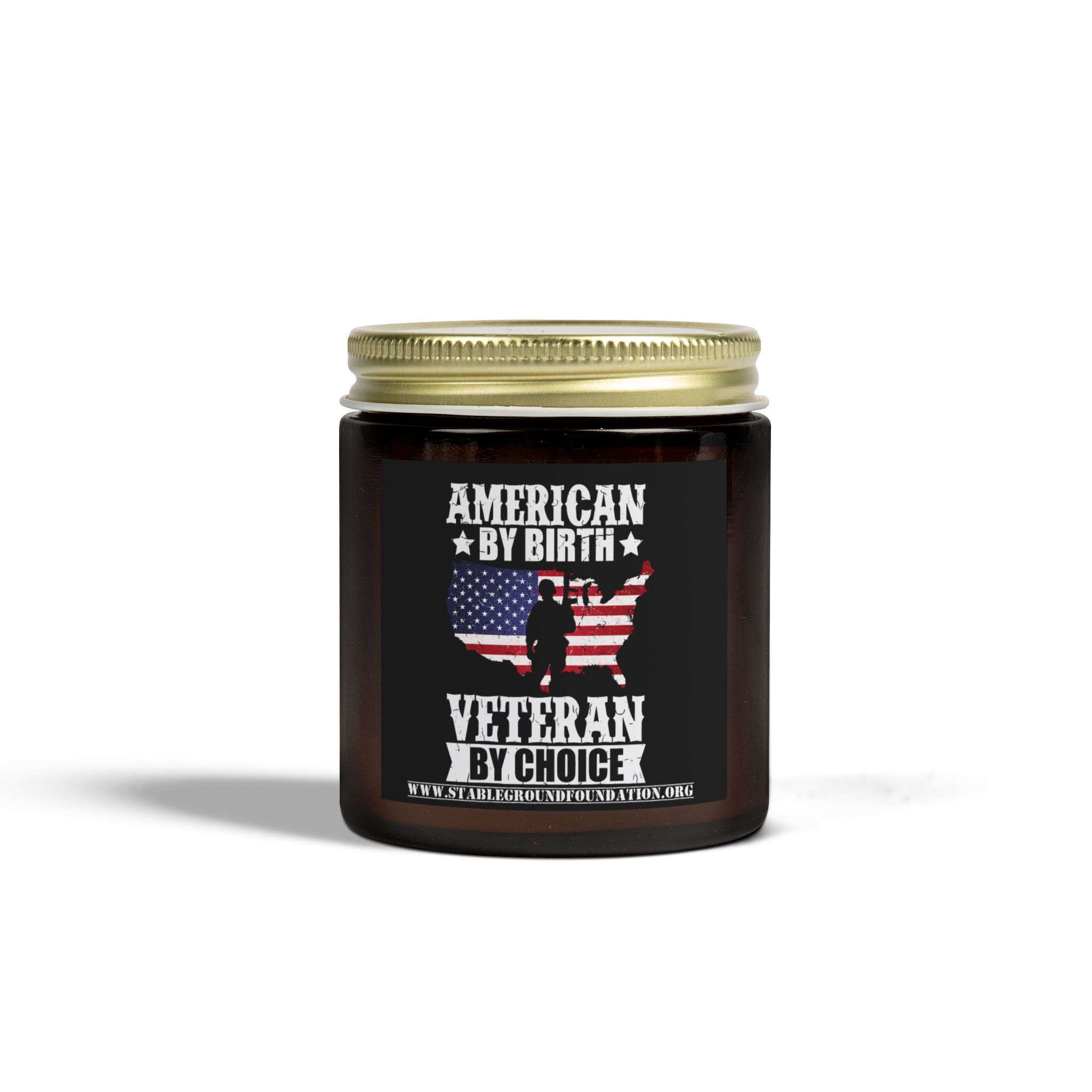 American by Birth, Veteran by Choice Candle – Patriotic Gift for Proud Veterans