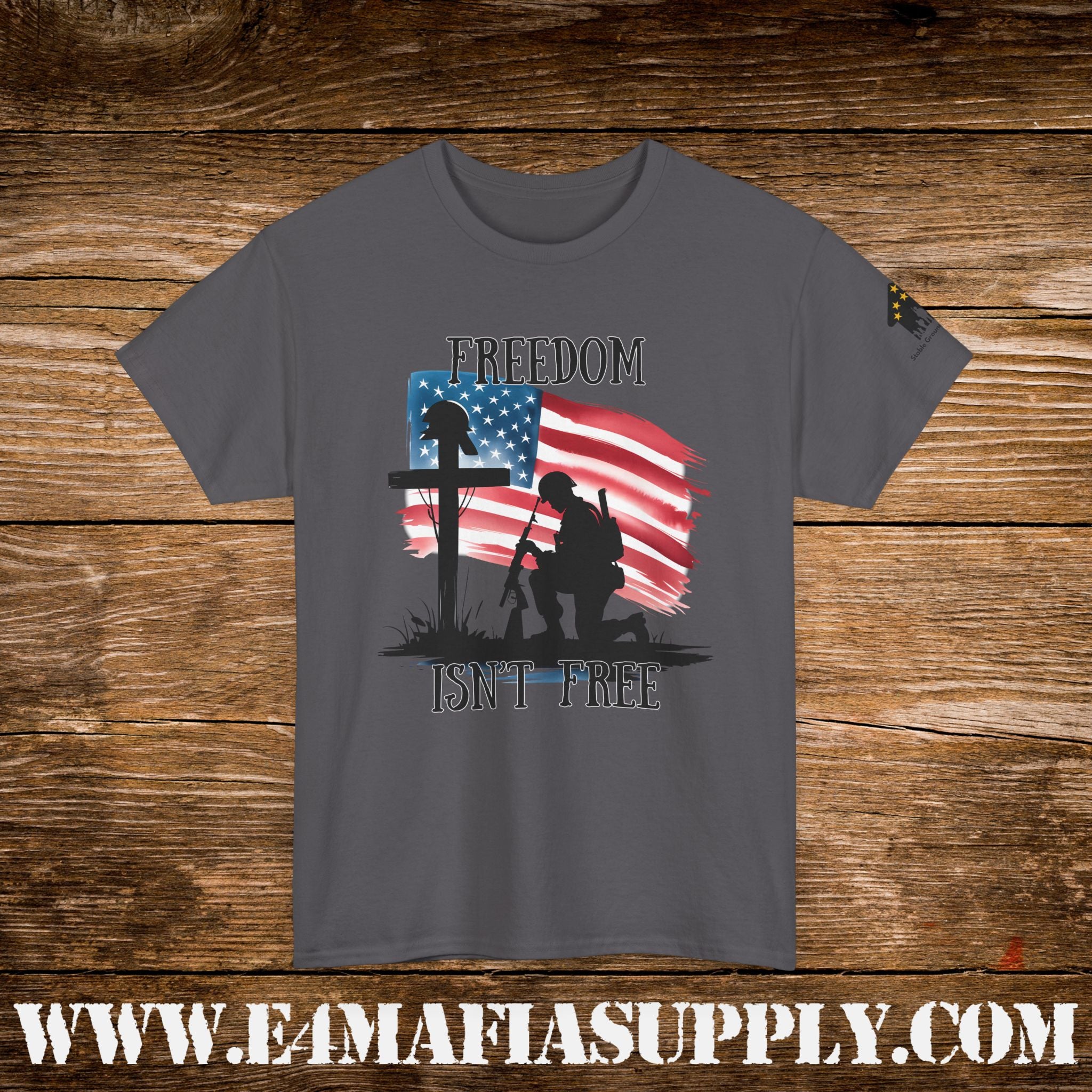 “Freedom Isn’t Free” – Patriotic Fallen Soldier Memorial T-Shirt