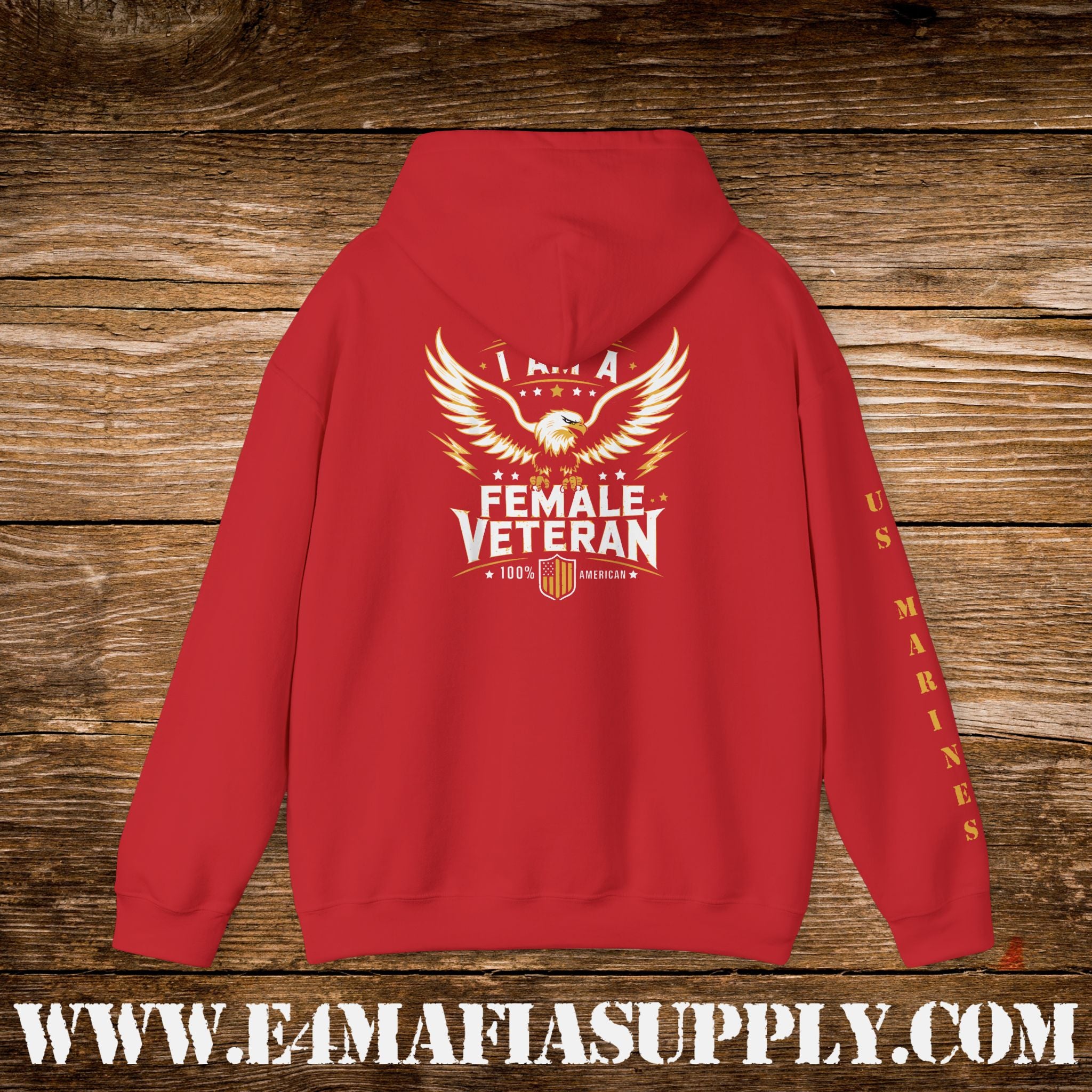 I Am a Female Veteran US Marines Hoodie