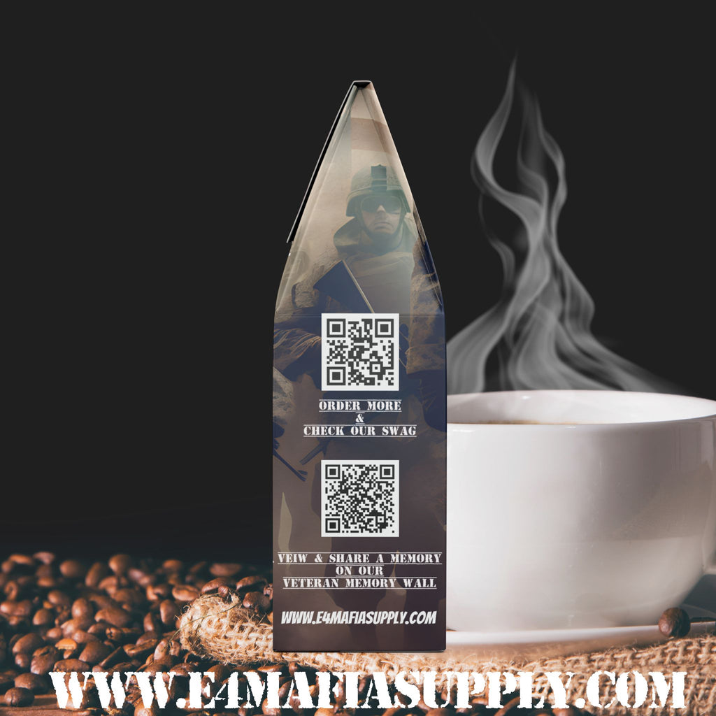 FAFO Roast – Patriotic Veteran Coffee Blend with American Flag and Skull Design
