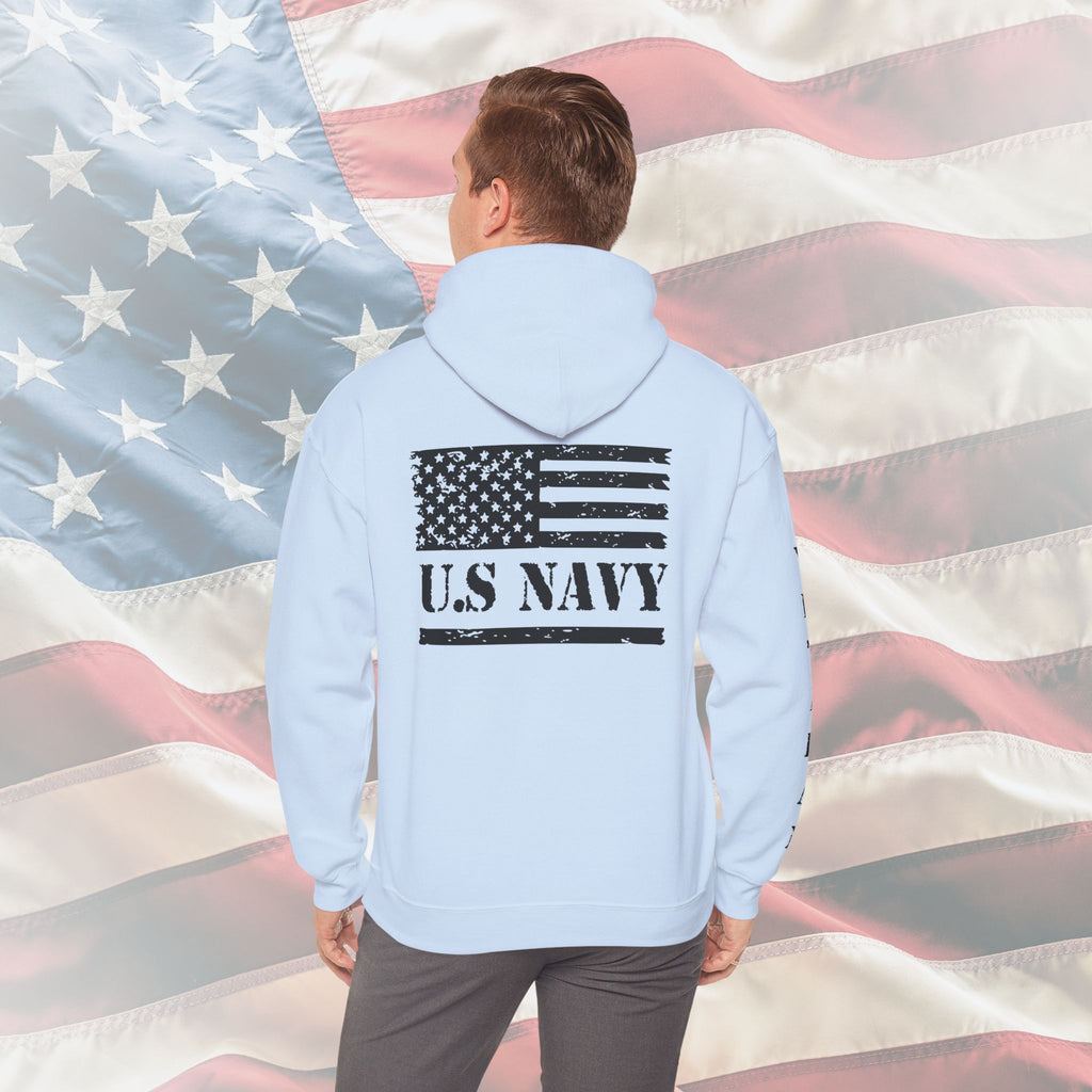 “Navy Veteran Flag” Military Pride Hoodie