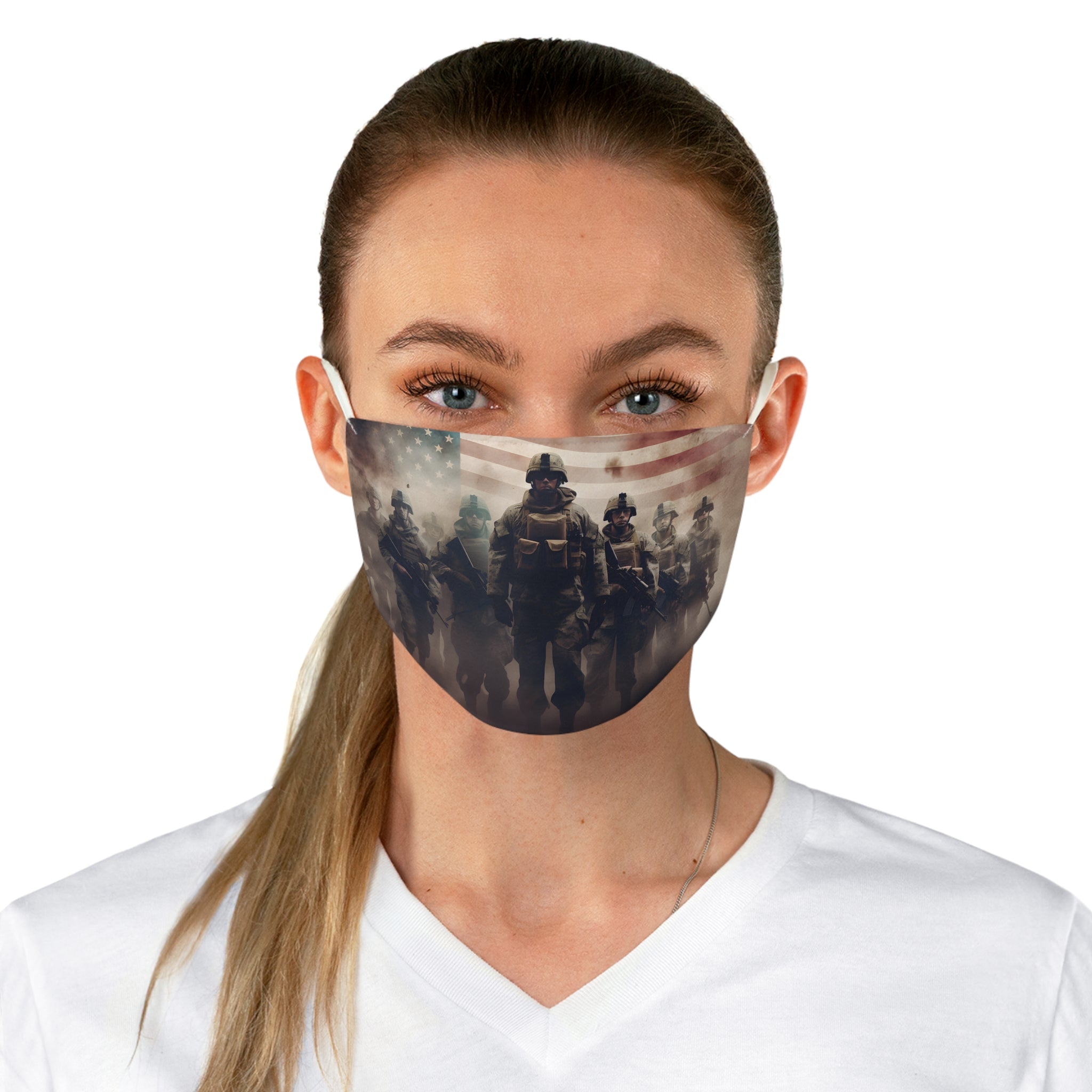 Stand Strong – American Soldiers Patriotic Face Mask