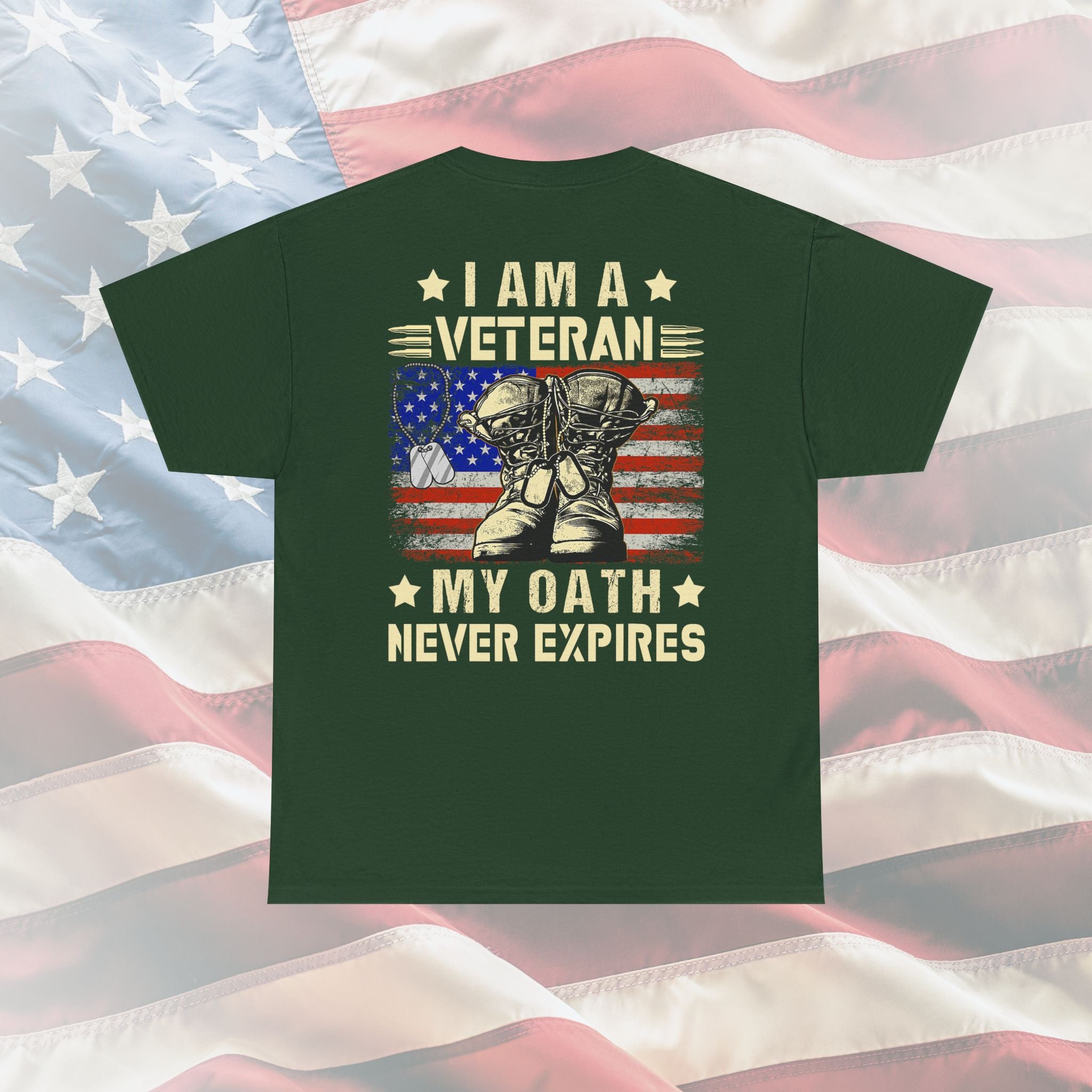 I Am A Veteran: The Unwavering Oath Tee for American Patriots Whose Duty Never Ends