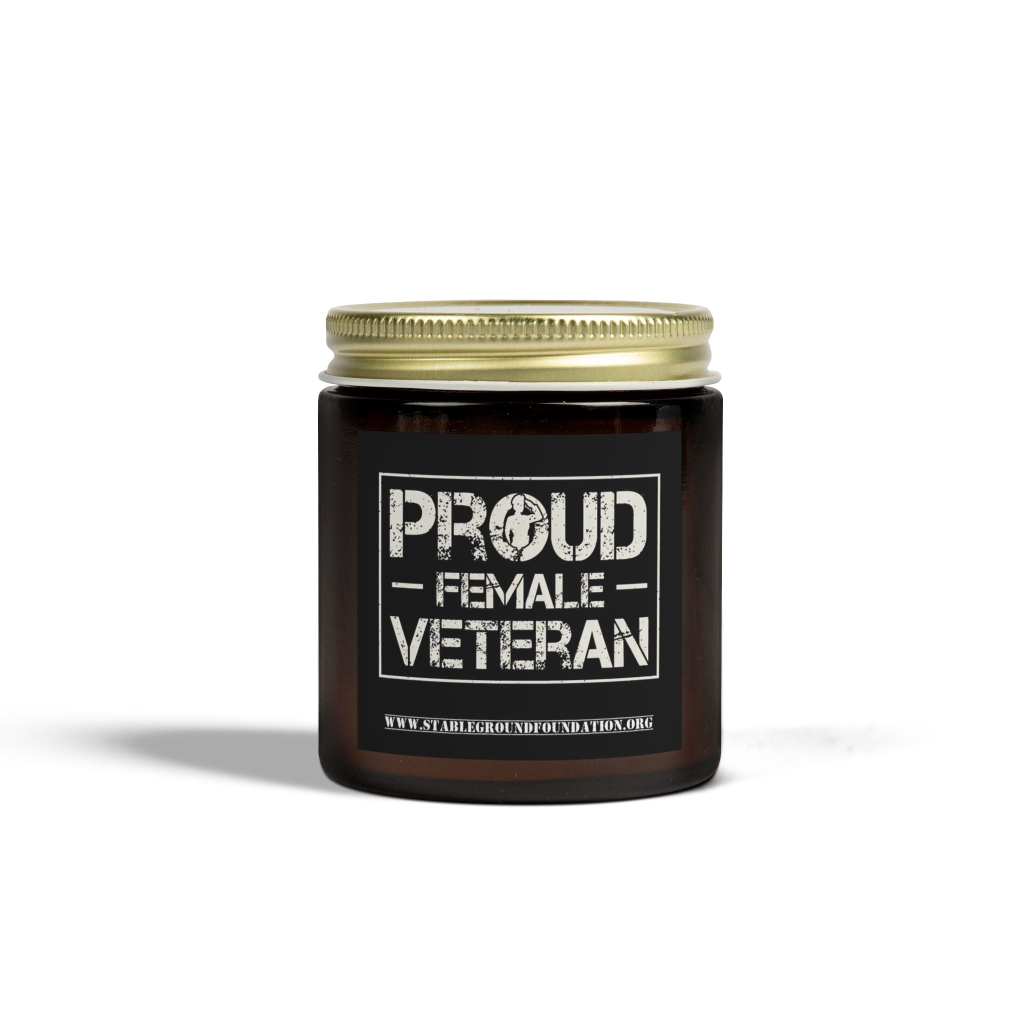 Proud Female Veteran Candle – Bold Military Pride Gift for Women Who Served