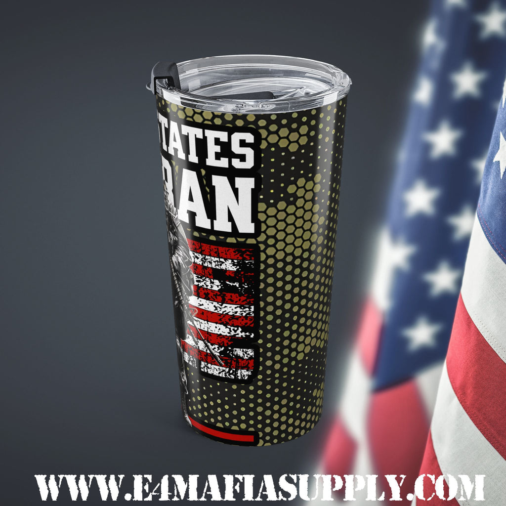 United States Veteran — Patriotic Soldier Tumbler Built for the Brave