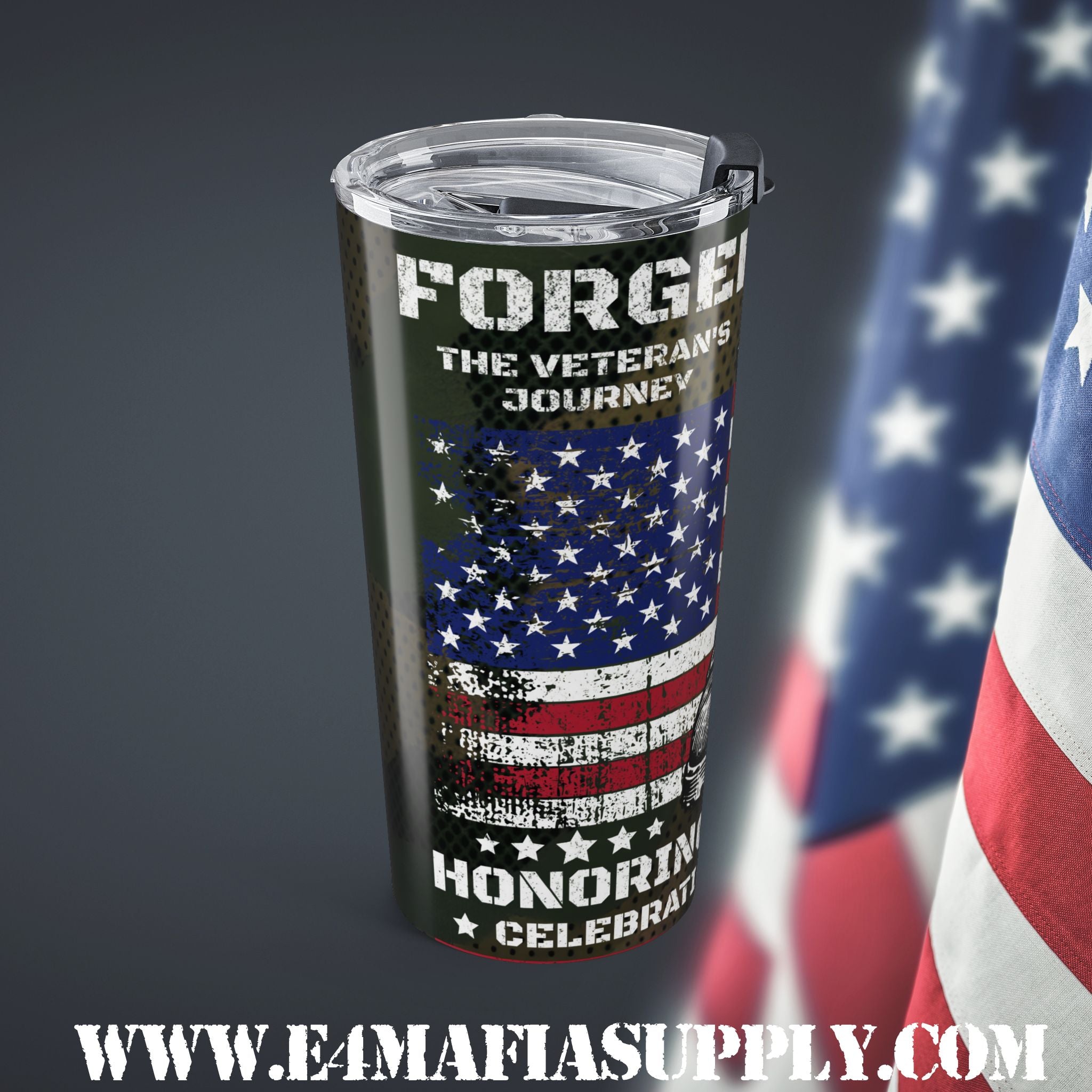 Forged in Duty — Veteran Tribute Tumbler Honoring Service and Sacrifice