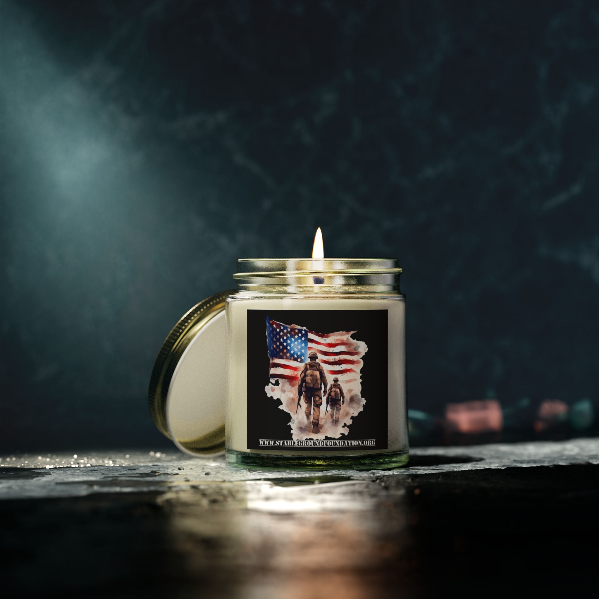Brothers in Arms Candle – United Under the Flag