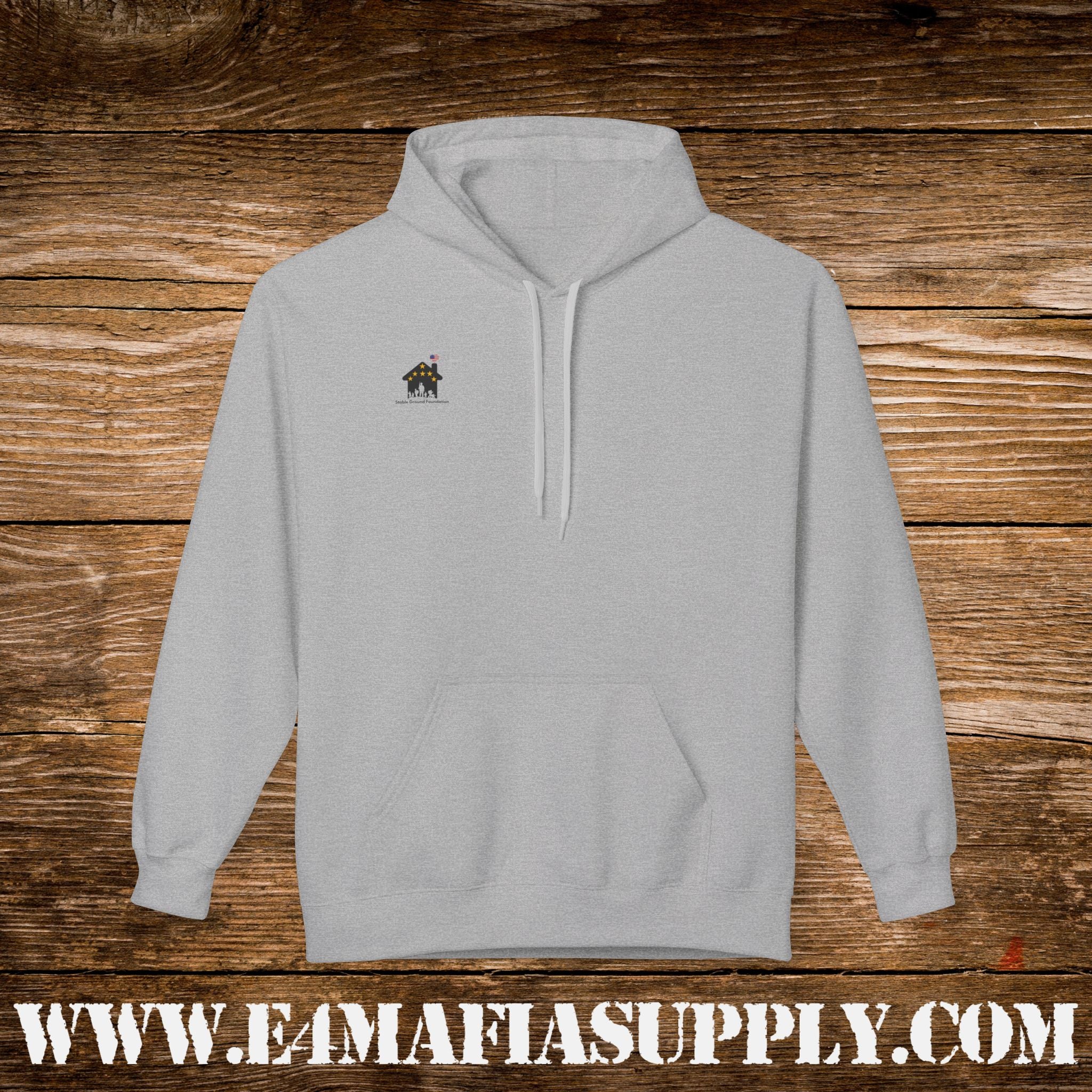 “Heroes Don’t Wear Capes – They Wear Dog Tags & Combat Boots” Patriotic Camo Military Hoodie