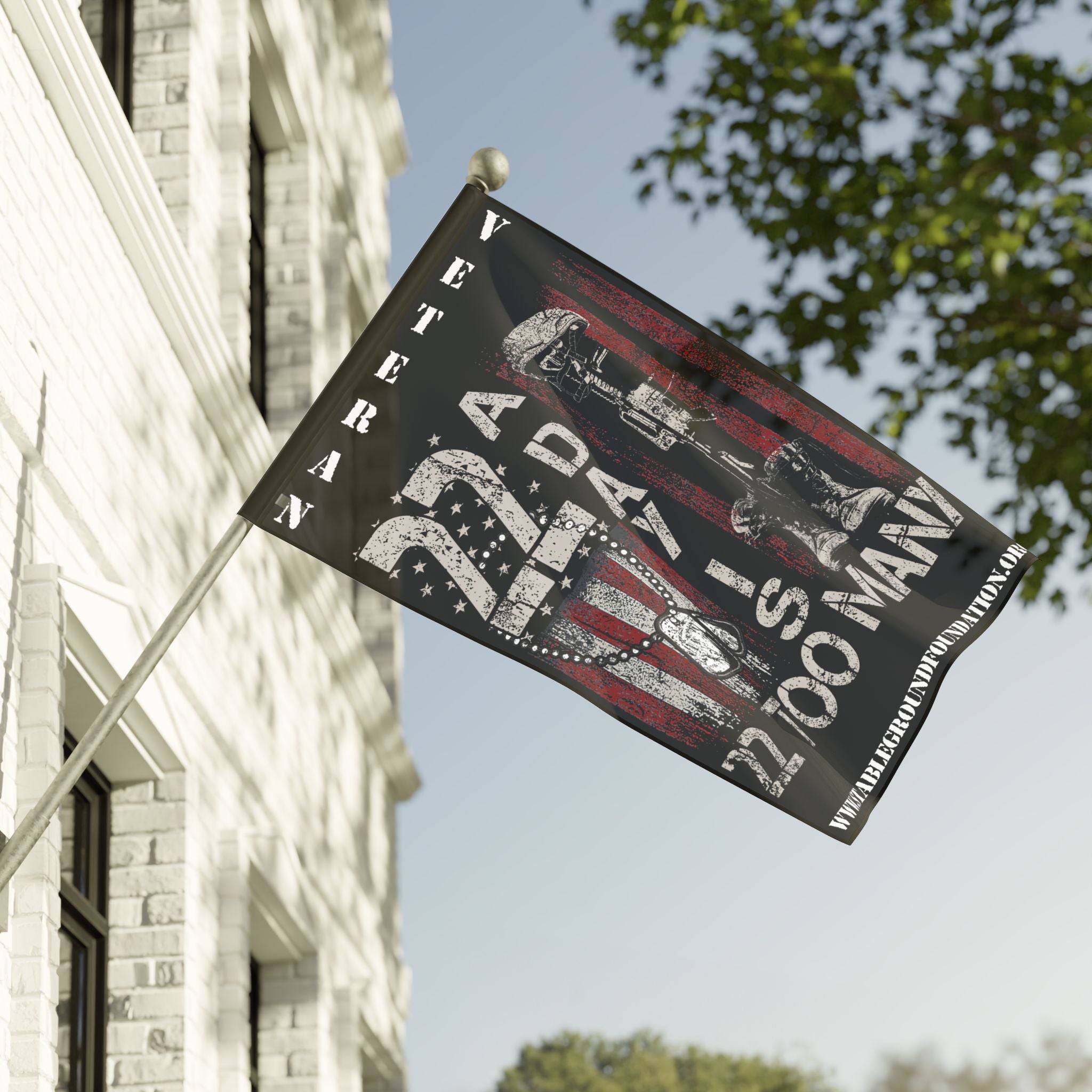 22 A Day Is 22 Too Many — Veteran Suicide Awareness Flag Honoring the Fallen