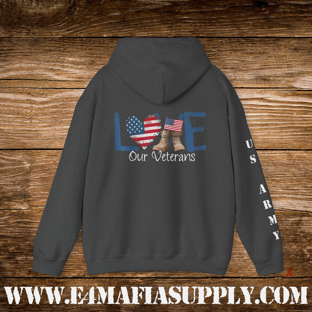 Love Our Veterans US Army Hoodie
