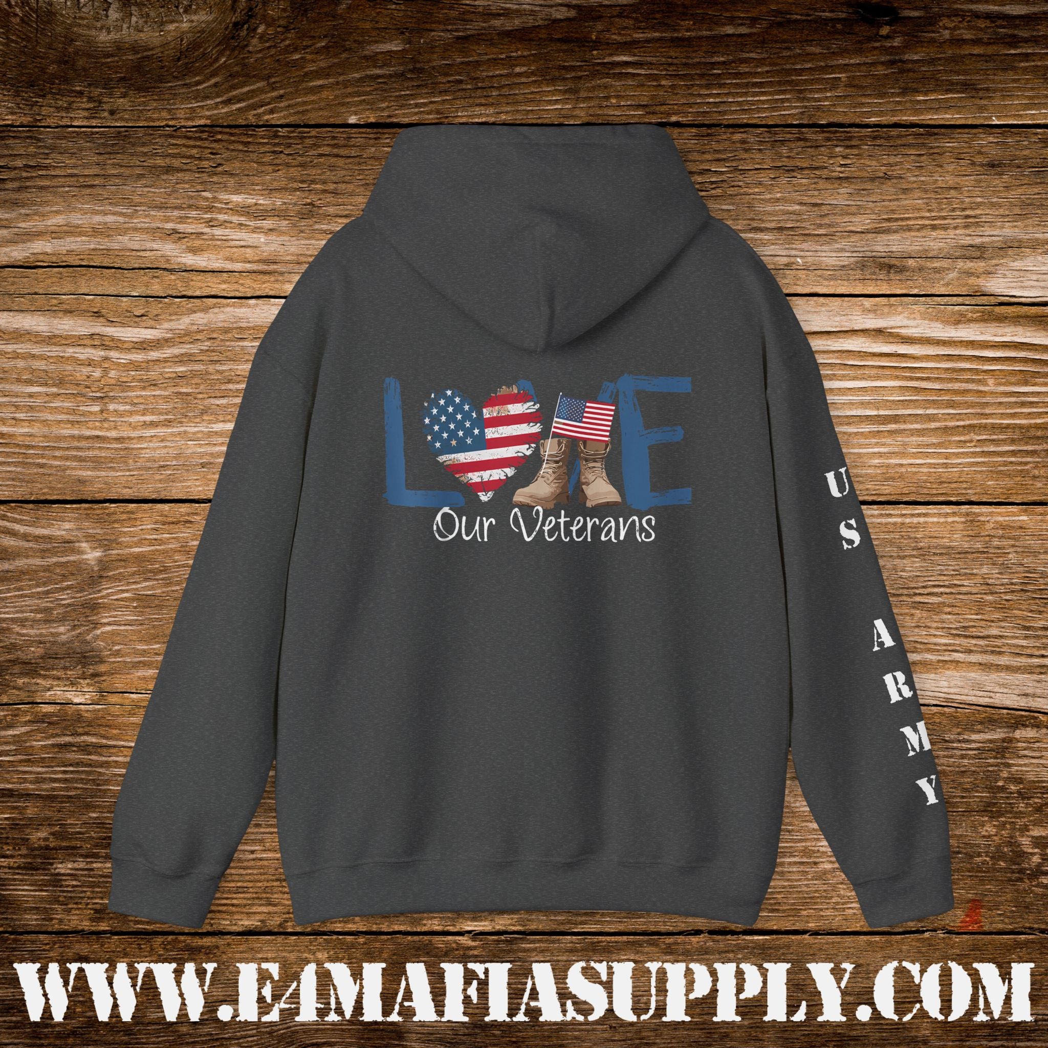 Love Our Veterans US Army Hoodie