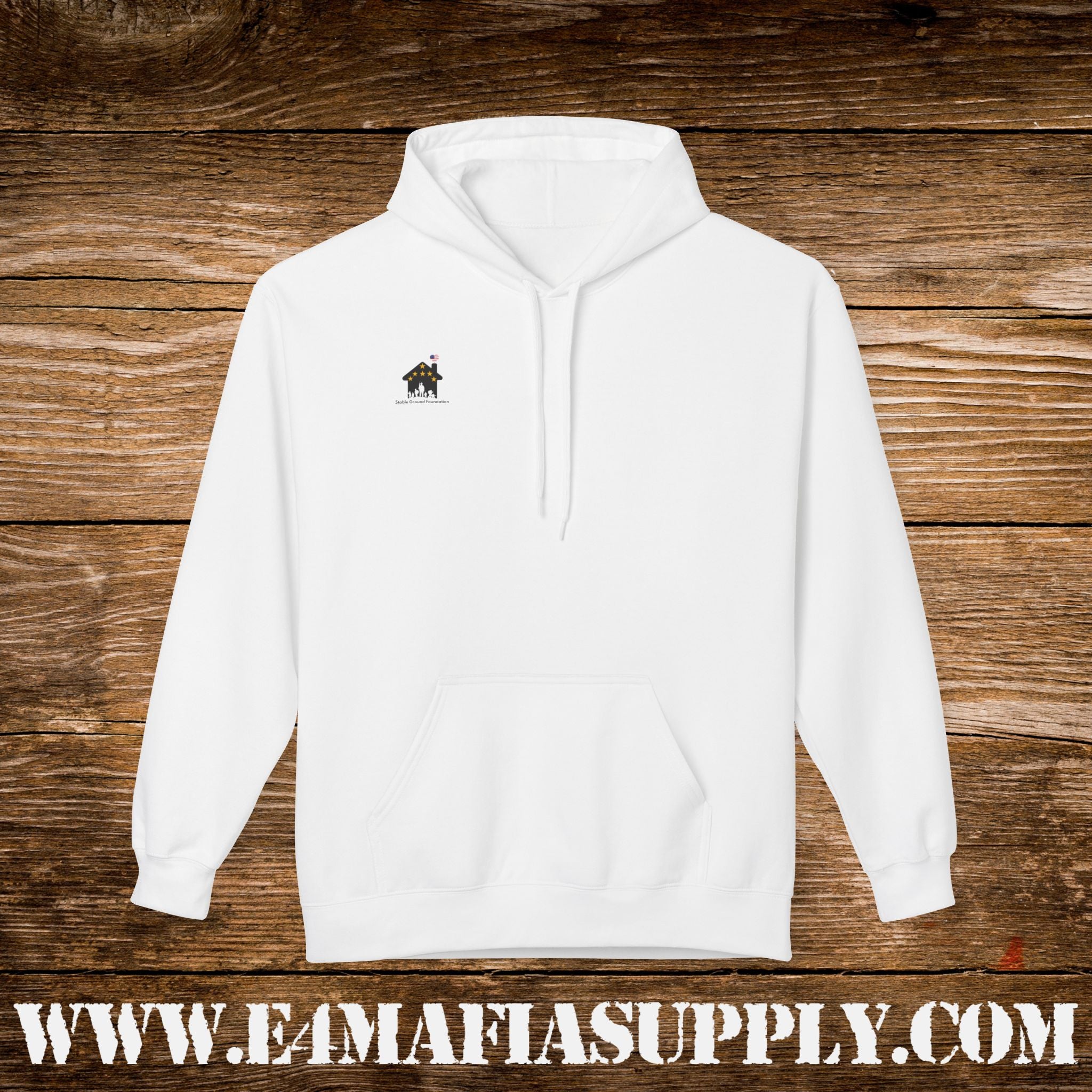 “Heroes Don’t Wear Capes – They Wear Dog Tags & Combat Boots” Patriotic Camo Military Hoodie