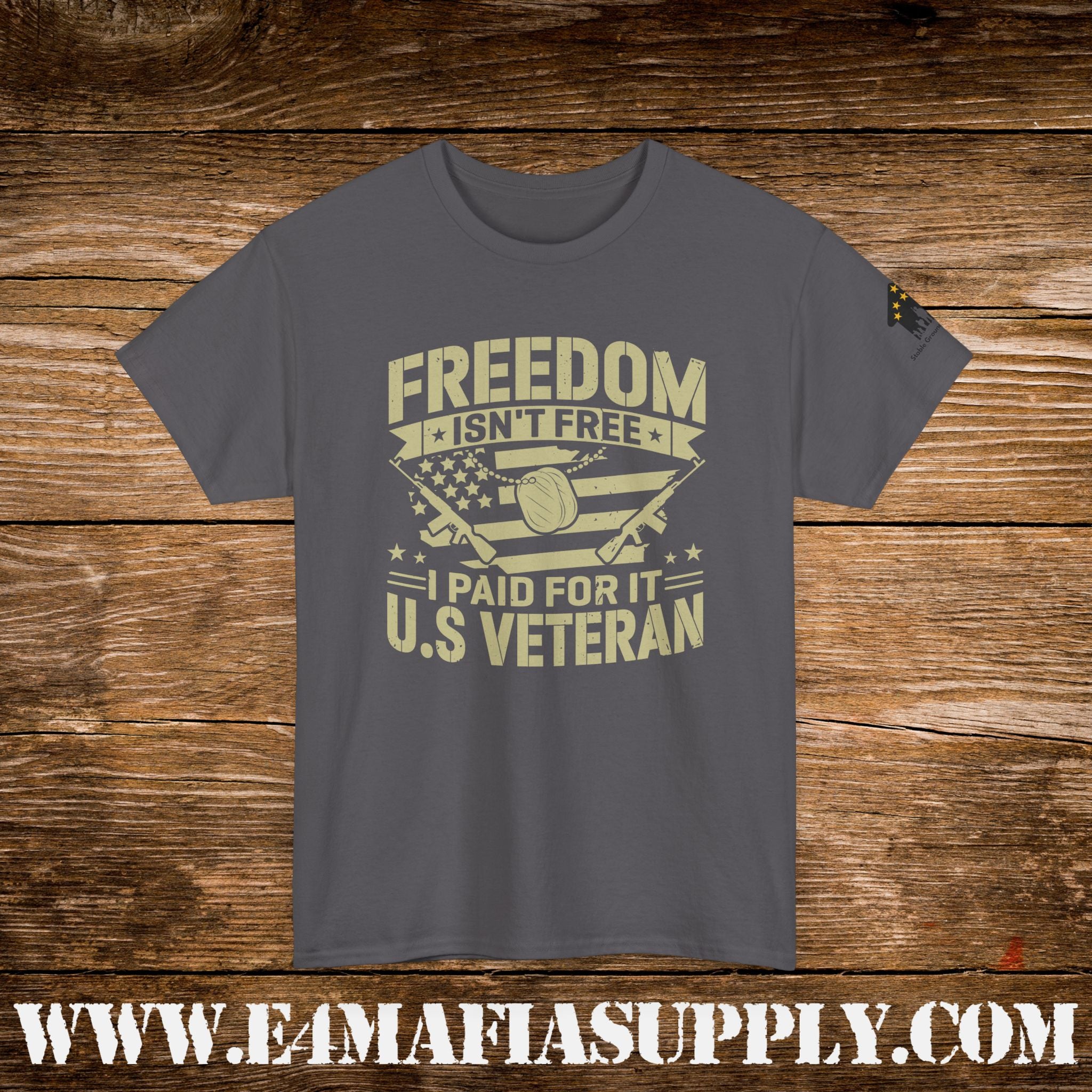 “Freedom Isn’t Free – I Paid for It” – U.S. Veteran Patriotic Military T-Shirt