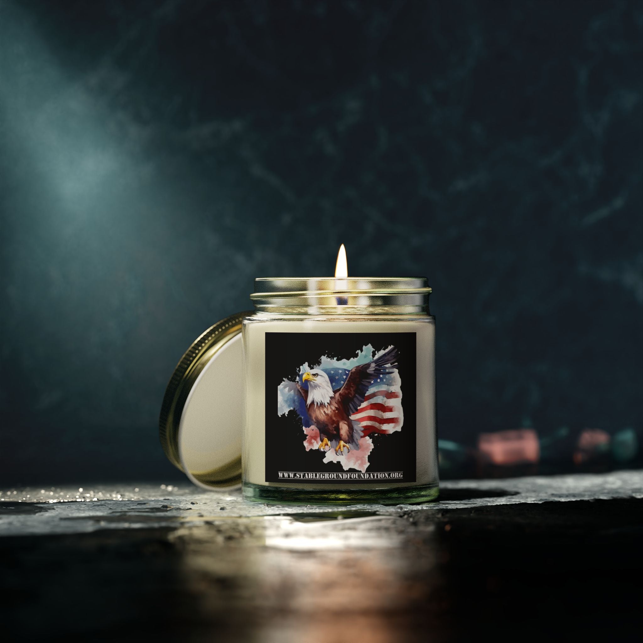 Freedom Flame Candle – Honor, Courage, and the American Spirit